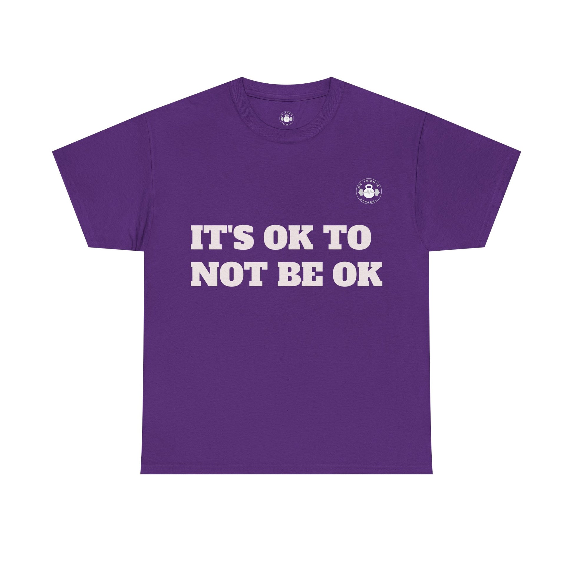 Unisex Heavy Cotton Tee - It's OK to Not Be OK T-Shirt, Mental Health Awareness Shirt, Self-Care Apparel, Gift for Friends, [...]