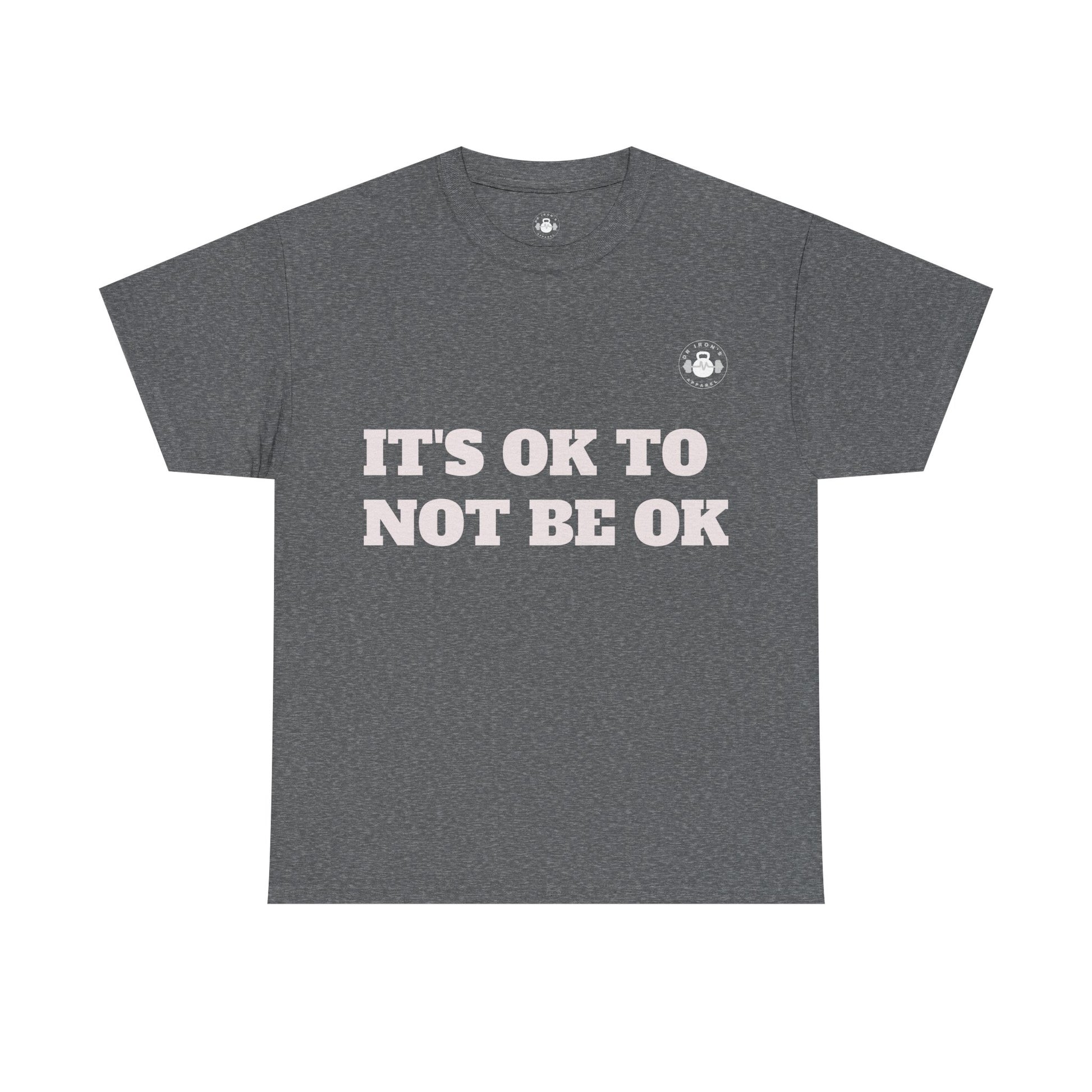 Unisex Heavy Cotton Tee - It's OK to Not Be OK T-Shirt, Mental Health Awareness Shirt, Self-Care Apparel, Gift for Friends, [...]