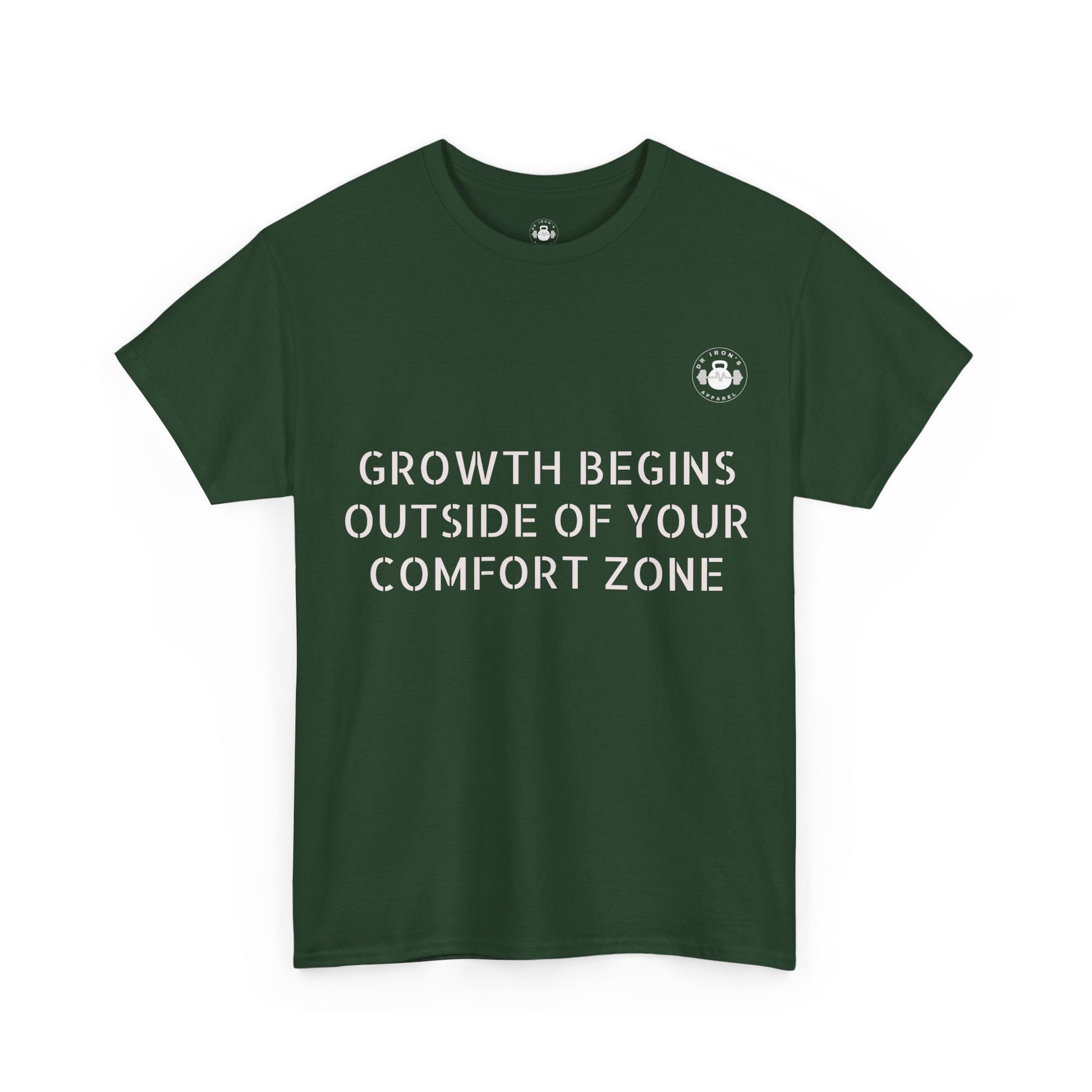 Inspirational Growth Tee, Motivational T-Shirt, Comfort Zone Quote, Unisex Cotton Top, Gift for Dreamers, Positive Vibes apparel