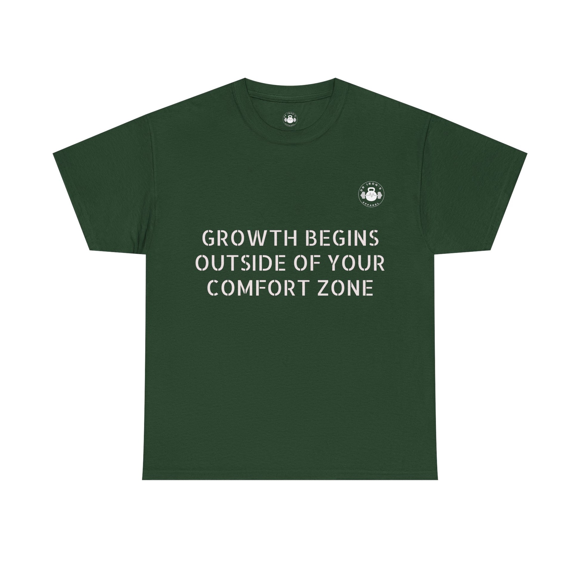 Inspirational Growth Tee, Motivational T-Shirt, Comfort Zone Quote, Unisex Cotton Top, Gift for Dreamers, Positive Vibes apparel