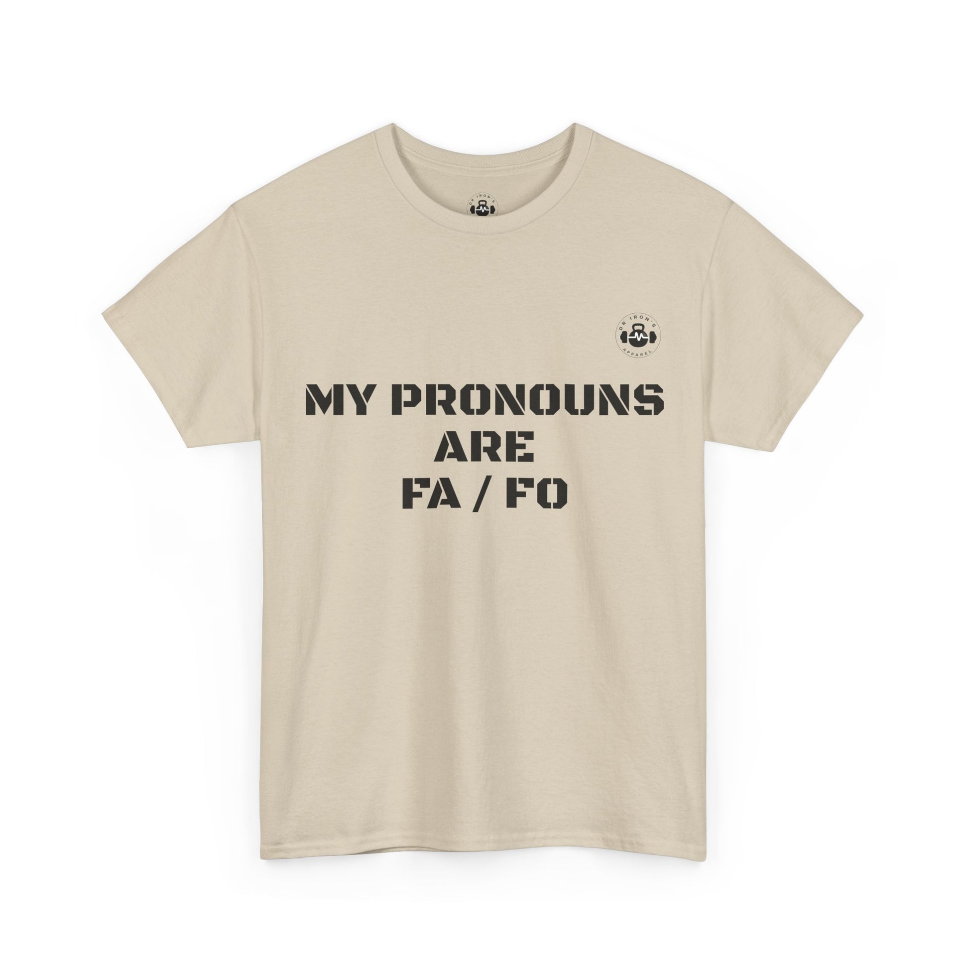 Unisex Heavy Cotton Tee - My Pronouns Are FA/FO, Pride Apparel, LGBTQ+ T-Shirt, Gender Expression Tee, Equality Support Shirt, [...]