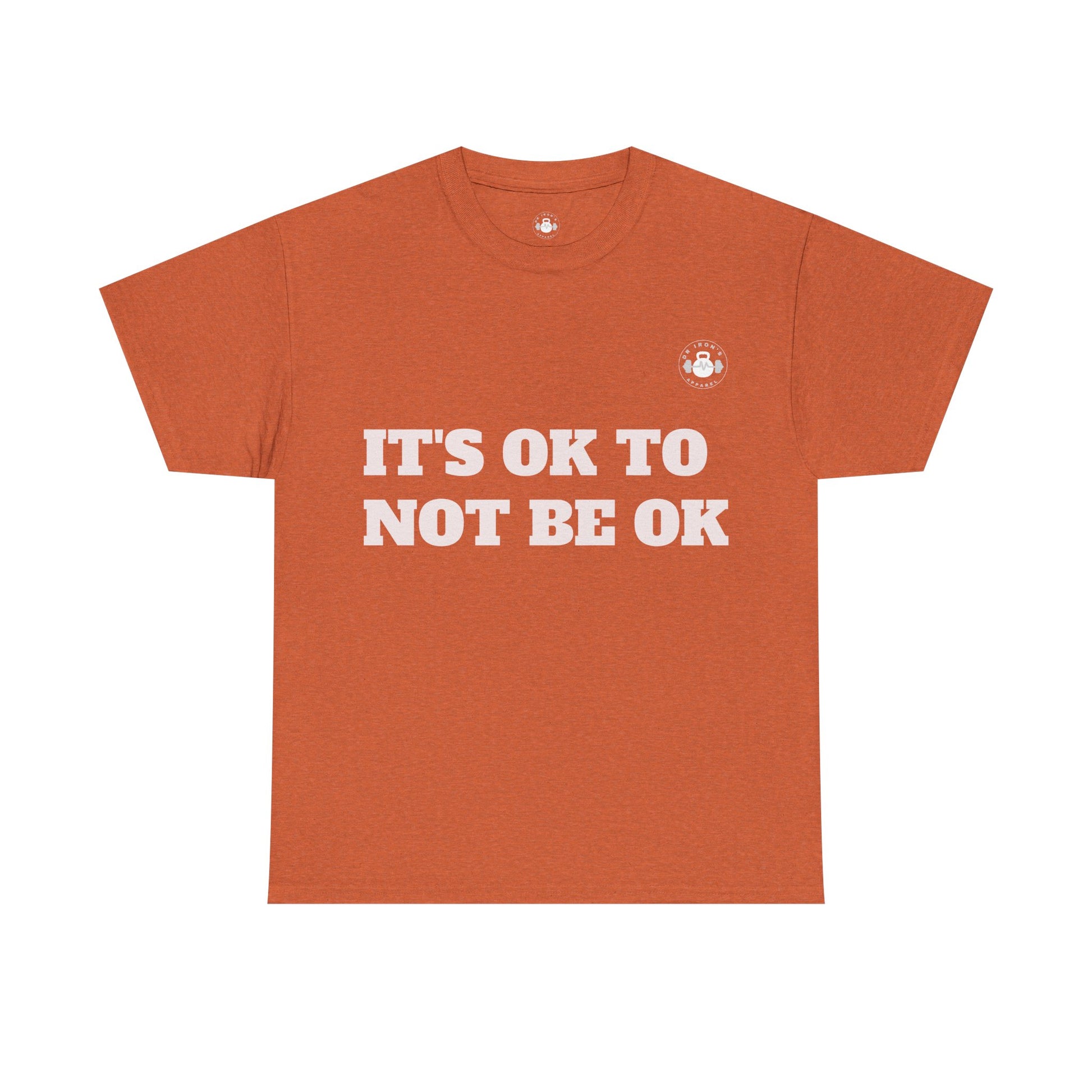 Unisex Heavy Cotton Tee - It's OK to Not Be OK T-Shirt, Mental Health Awareness Shirt, Self-Care Apparel, Gift for Friends, [...]