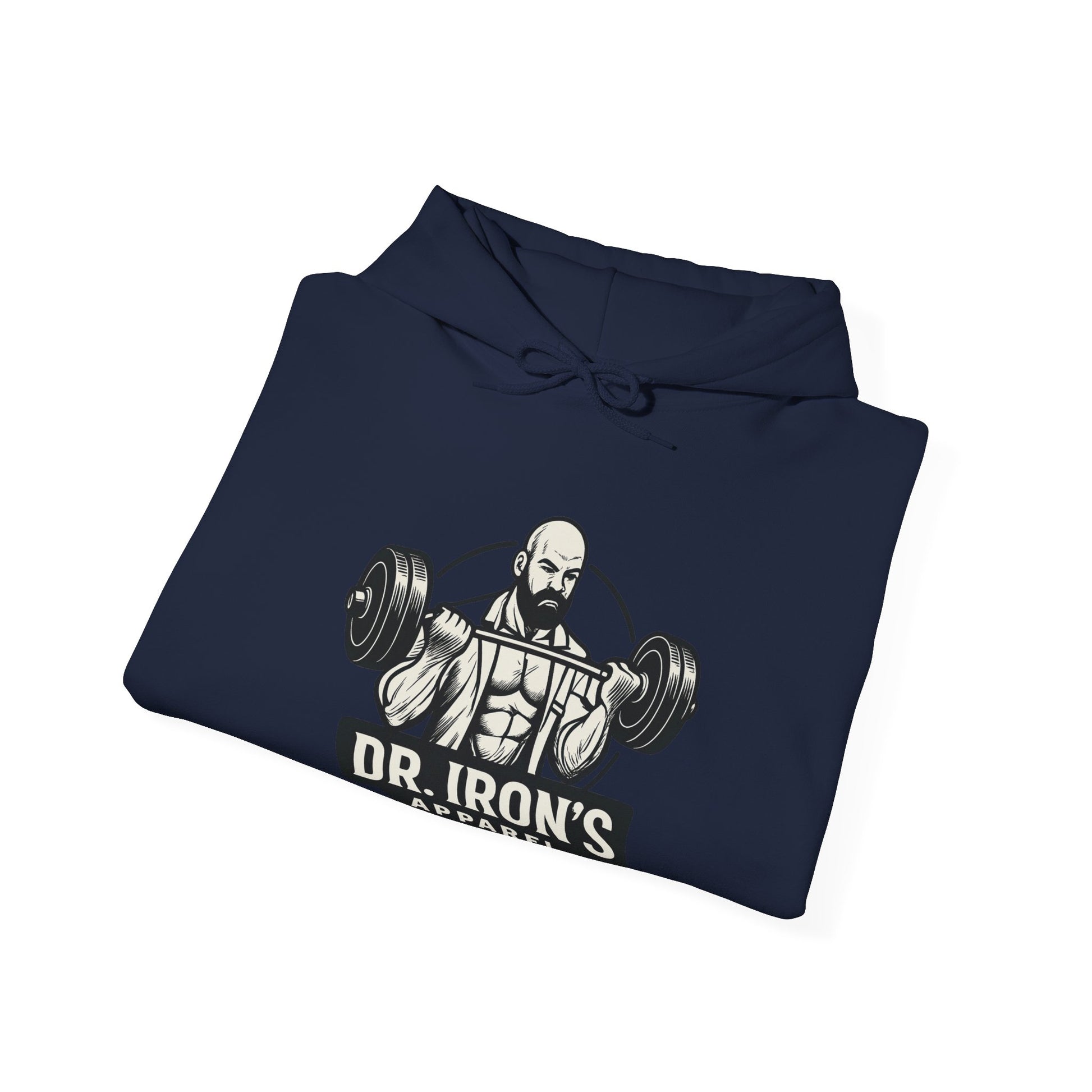 Copy of Dr. Iron's Motivational Fitness Hoodie, Gym Apparel, Unisex Sweatshirt, Workout Gift, Inspirational Clothing, Fitness Goals