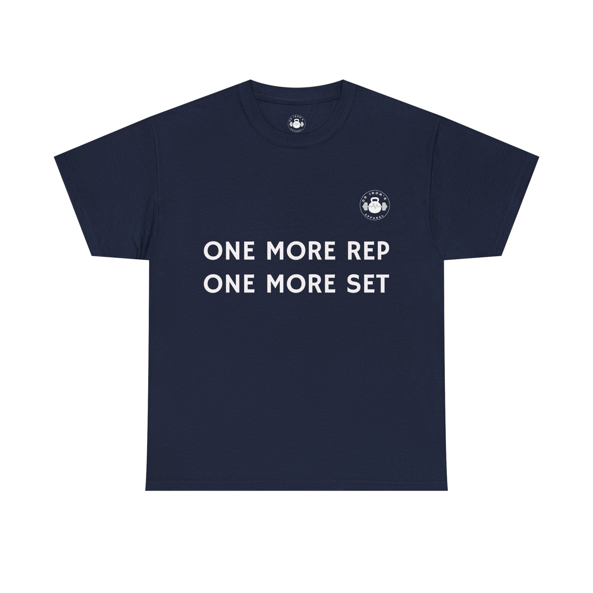 Gym Motivation Tee: One More Rep One More Set, Fitness Apparel, Workout Shirt, Unisex Cotton Tee, Gift for Gym Lovers