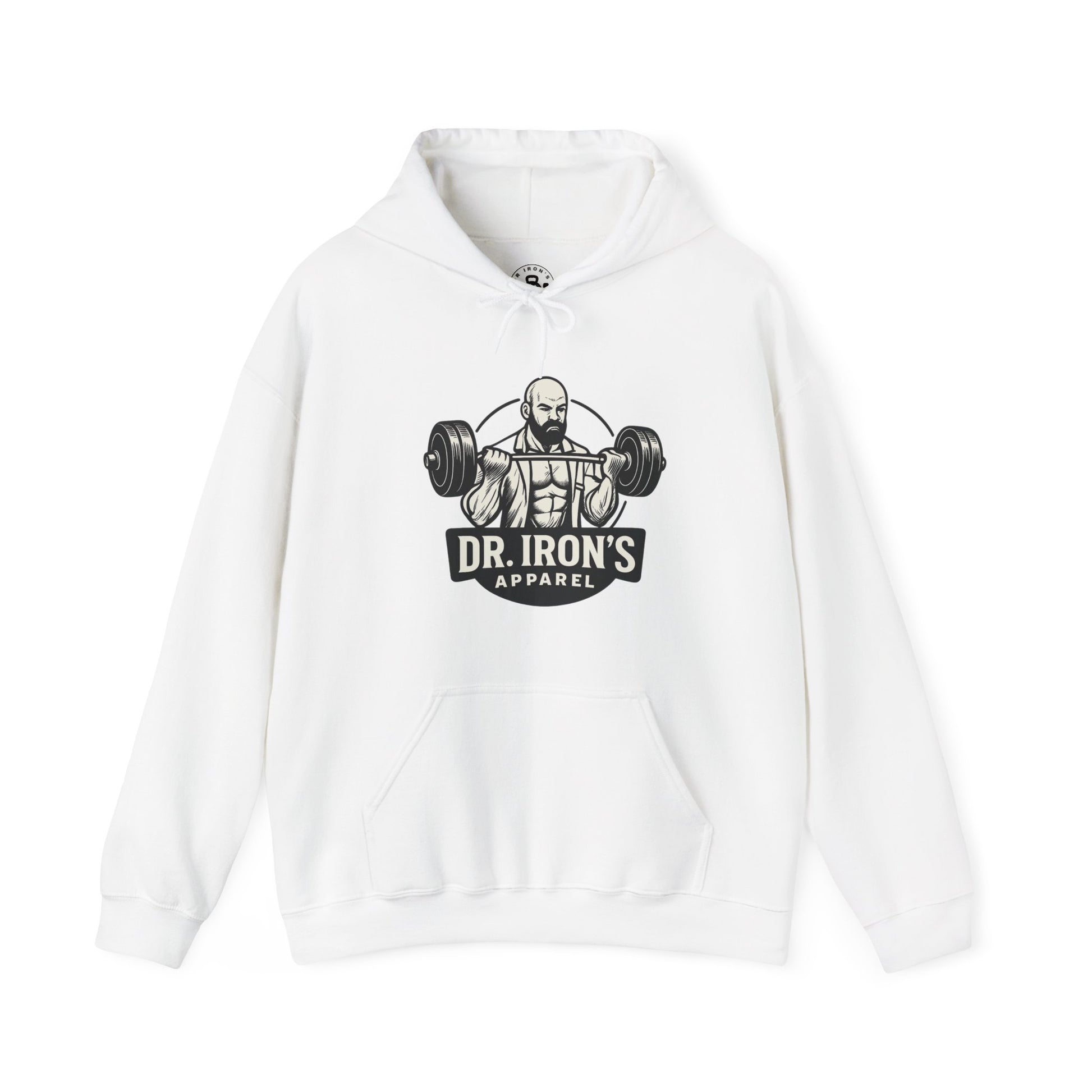 Dr. Iron's Motivational Fitness Hoodie, Gym Apparel, Unisex Sweatshirt, Workout Gift, Inspirational Clothing, Fitness Goals