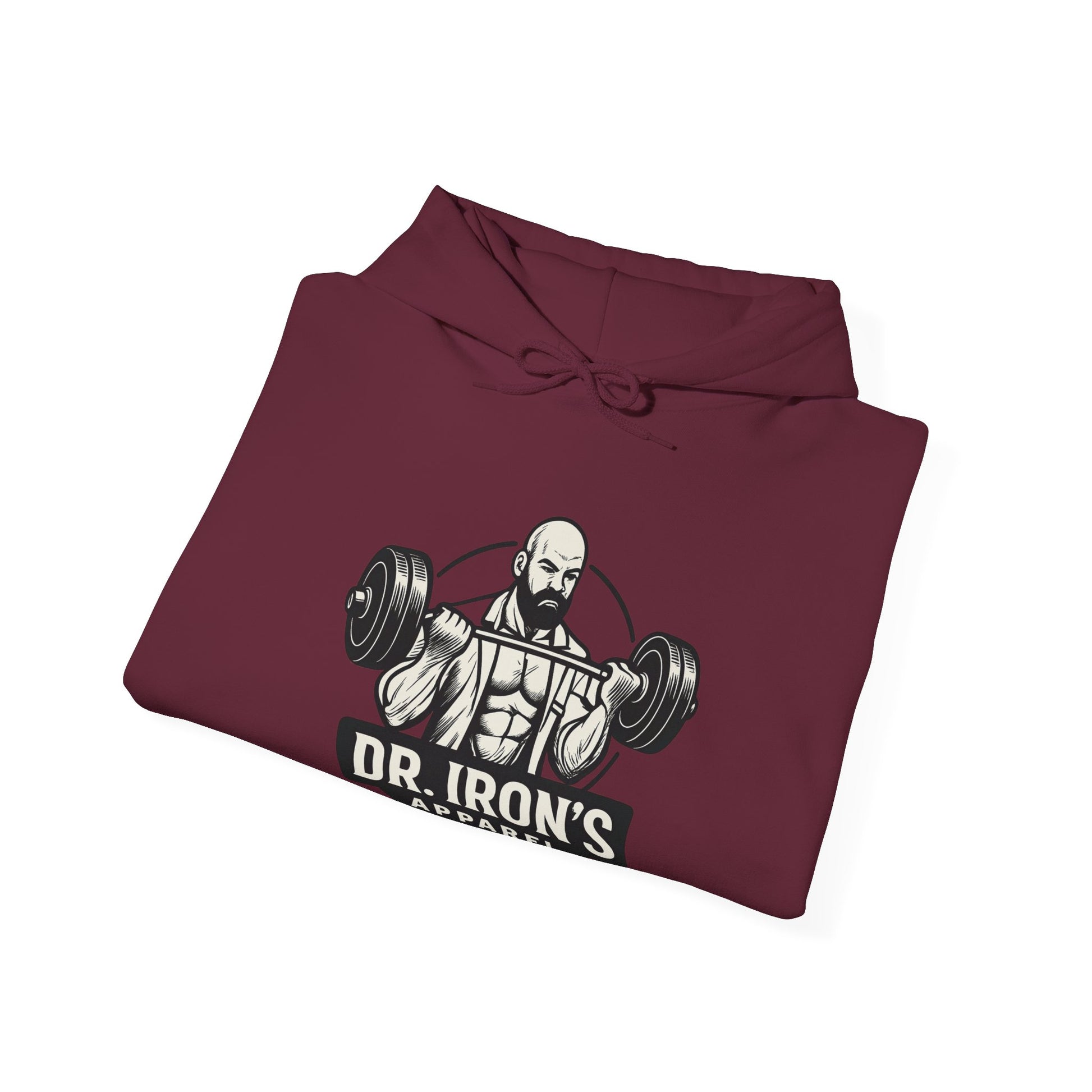 Copy of Dr. Iron's Motivational Fitness Hoodie, Gym Apparel, Unisex Sweatshirt, Workout Gift, Inspirational Clothing, Fitness Goals