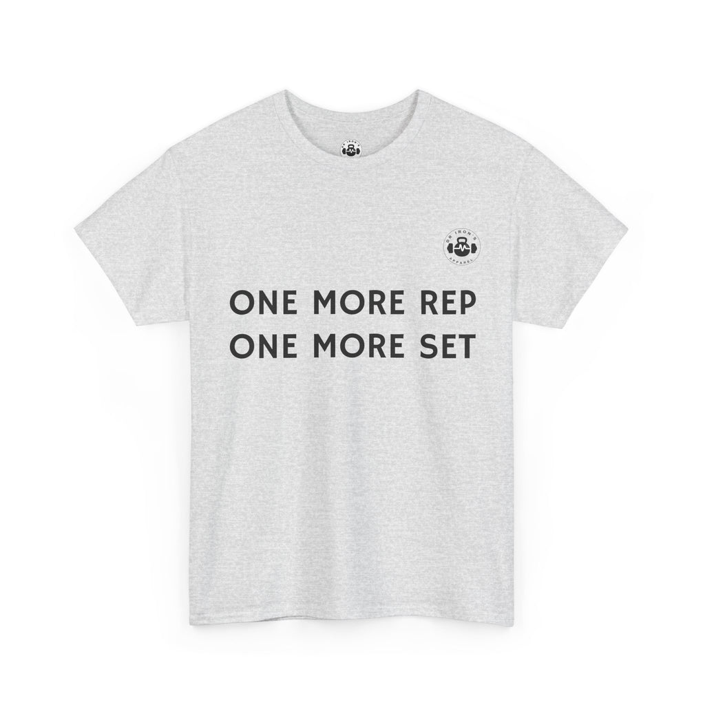 Motivational Workout Tee - One More Rep One More Set, Fitness Shirt, Gym Top, Gift for Gym Lovers, Casual Wear
