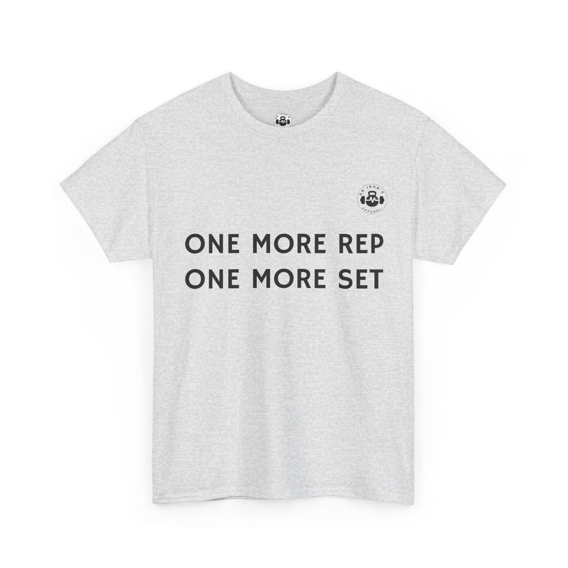 Motivational Workout Tee - One More Rep One More Set, Fitness Shirt, Gym Top, Gift for Gym Lovers, Casual Wear