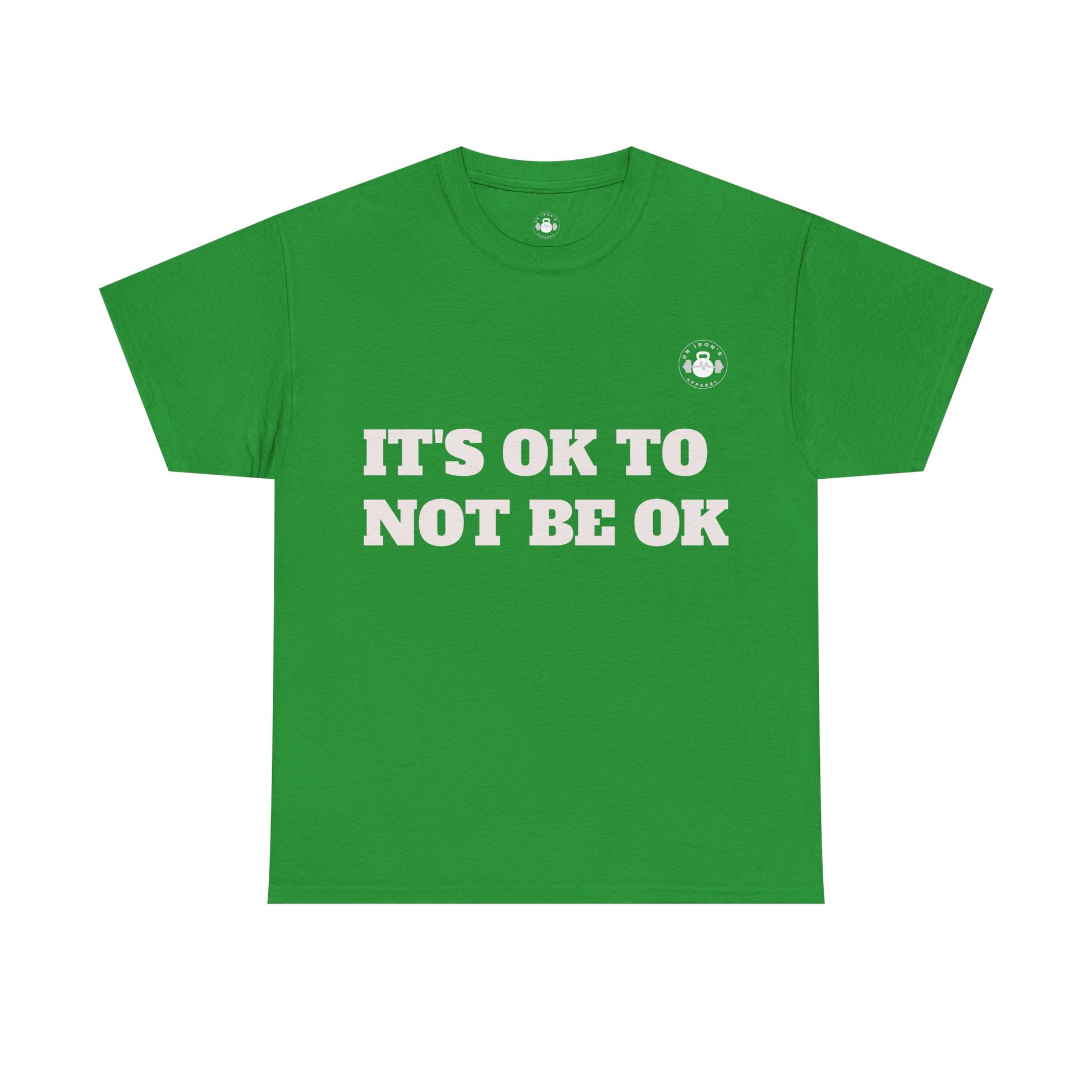 Unisex Heavy Cotton Tee - It's OK to Not Be OK T-Shirt, Mental Health Awareness Shirt, Self-Care Apparel, Gift for Friends, [...]
