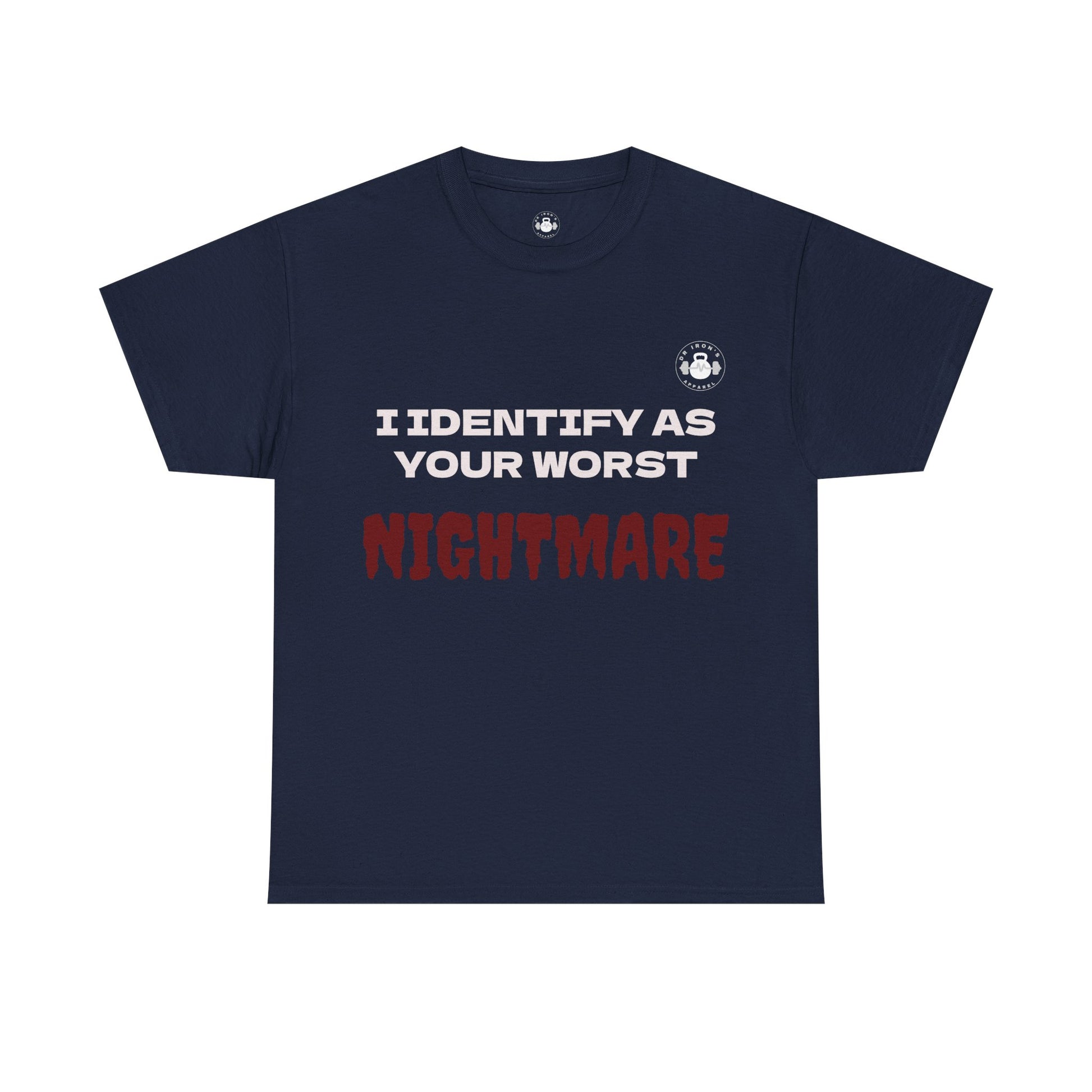 Unisex Heavy Cotton Tee with 'I Identify As Your Worst Nightmare' Print - Casual Tee, Funny Shirt, Halloween Costume, Gift for [...]