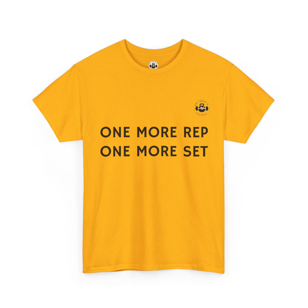 Motivational Workout Tee - One More Rep One More Set, Fitness Shirt, Gym Top, Gift for Gym Lovers, Casual Wear