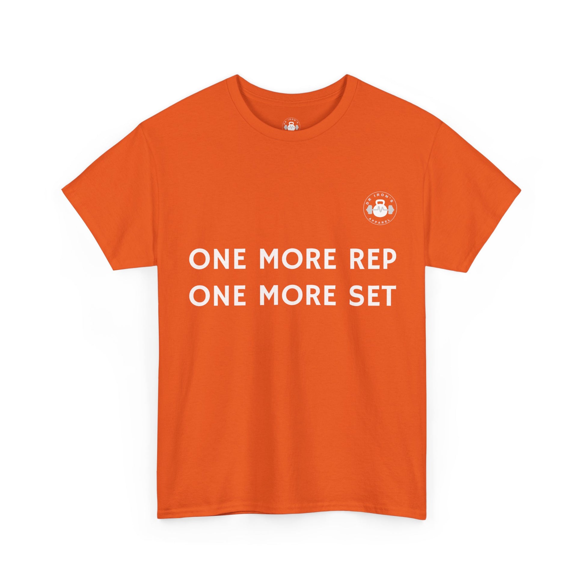 Gym Motivation Tee: One More Rep One More Set, Fitness Apparel, Workout Shirt, Unisex Cotton Tee, Gift for Gym Lovers