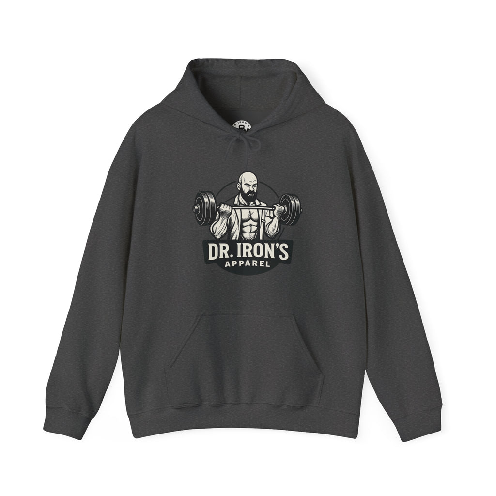 Copy of Dr. Iron's Motivational Fitness Hoodie, Gym Apparel, Unisex Sweatshirt, Workout Gift, Inspirational Clothing, Fitness Goals