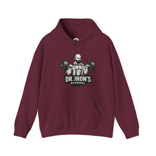 Copy of Dr. Iron's Motivational Fitness Hoodie, Gym Apparel, Unisex Sweatshirt, Workout Gift, Inspirational Clothing, Fitness Goals