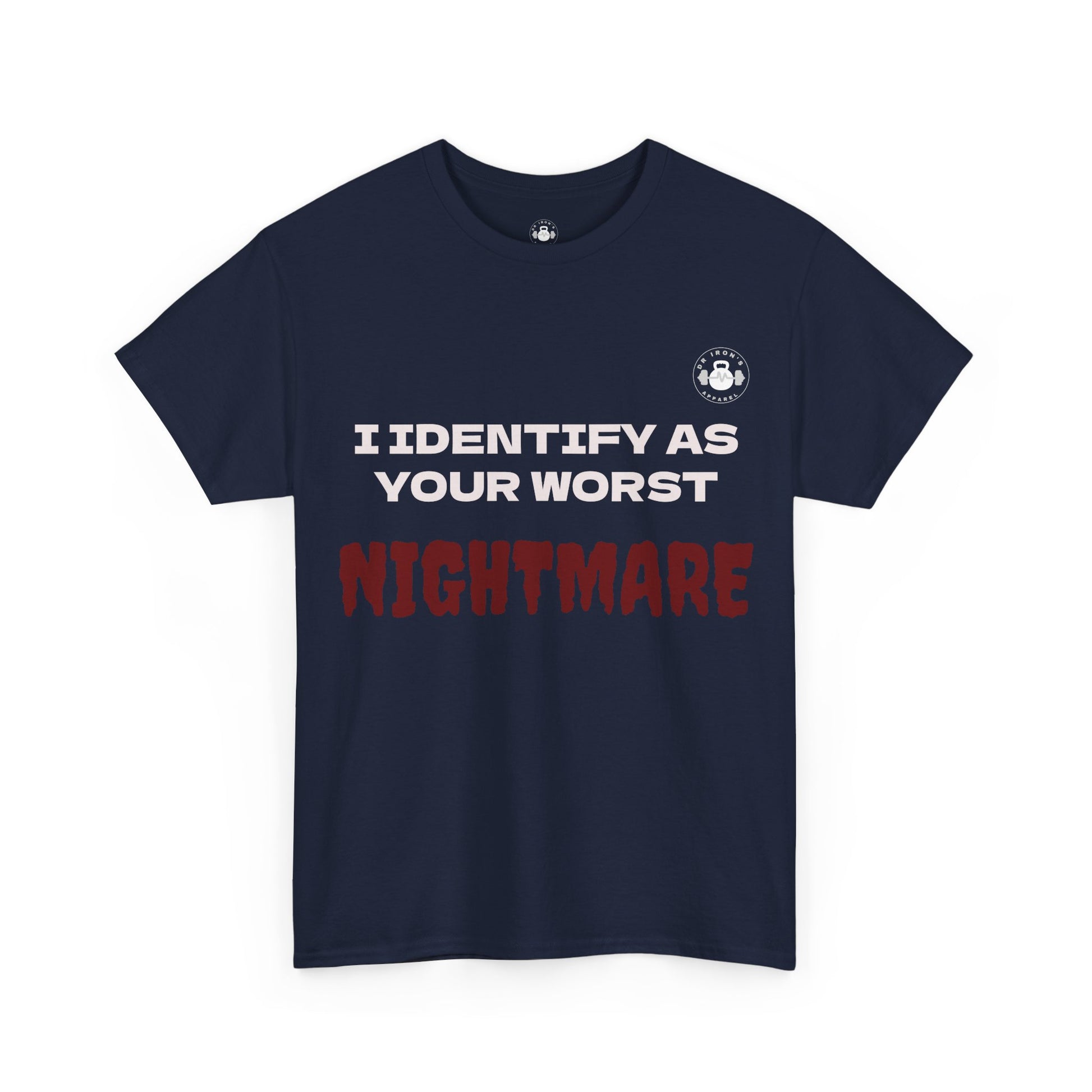 Unisex Heavy Cotton Tee with 'I Identify As Your Worst Nightmare' Print - Casual Tee, Funny Shirt, Halloween Costume, Gift for [...]
