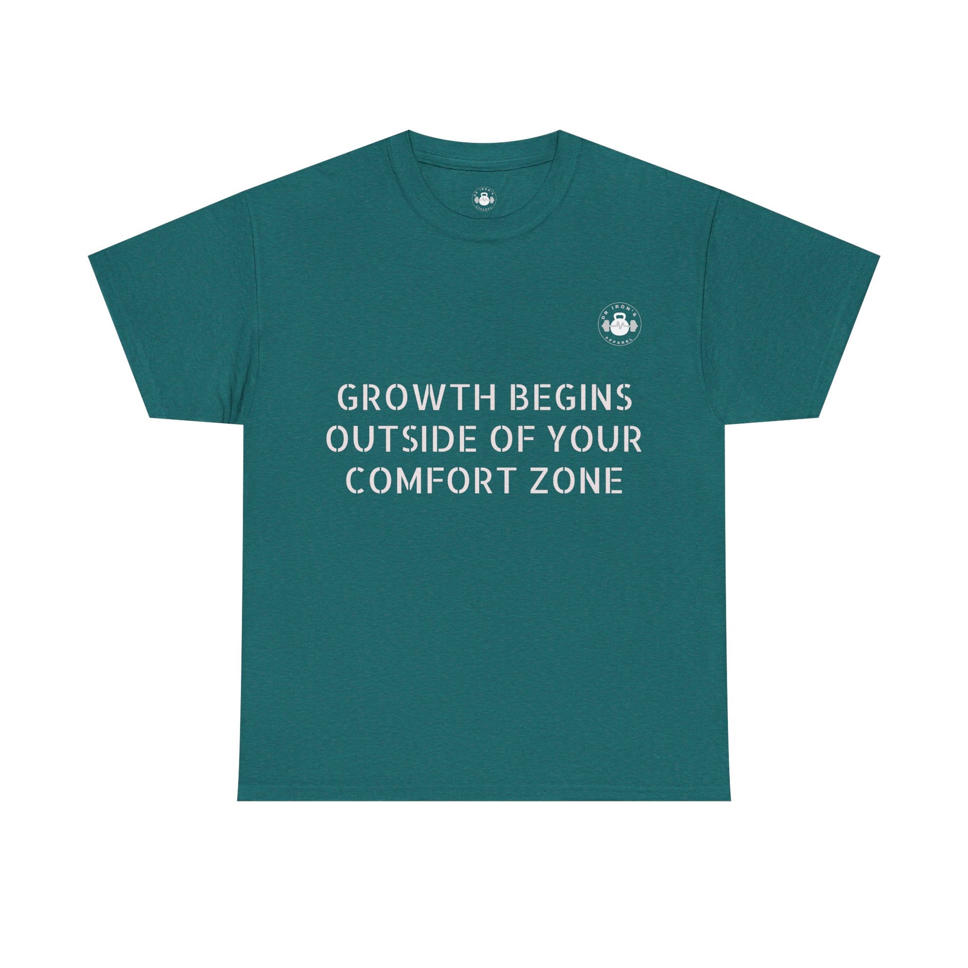 Inspirational Growth Tee, Motivational T-Shirt, Comfort Zone Quote, Unisex Cotton Top, Gift for Dreamers, Positive Vibes apparel