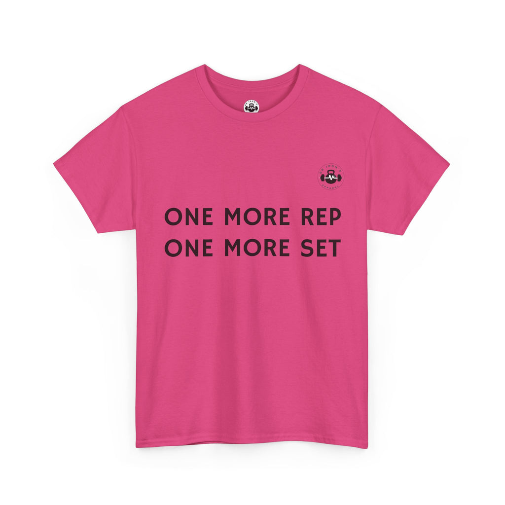 Motivational Workout Tee - One More Rep One More Set, Fitness Shirt, Gym Top, Gift for Gym Lovers, Casual Wear