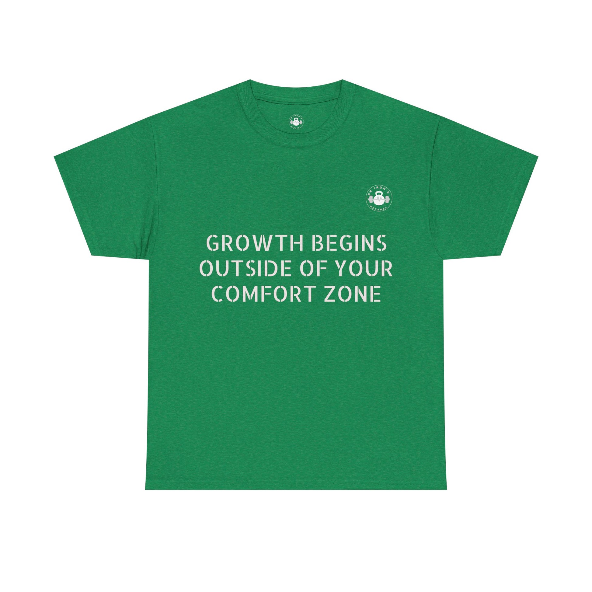 Inspirational Growth Tee, Motivational T-Shirt, Comfort Zone Quote, Unisex Cotton Top, Gift for Dreamers, Positive Vibes apparel