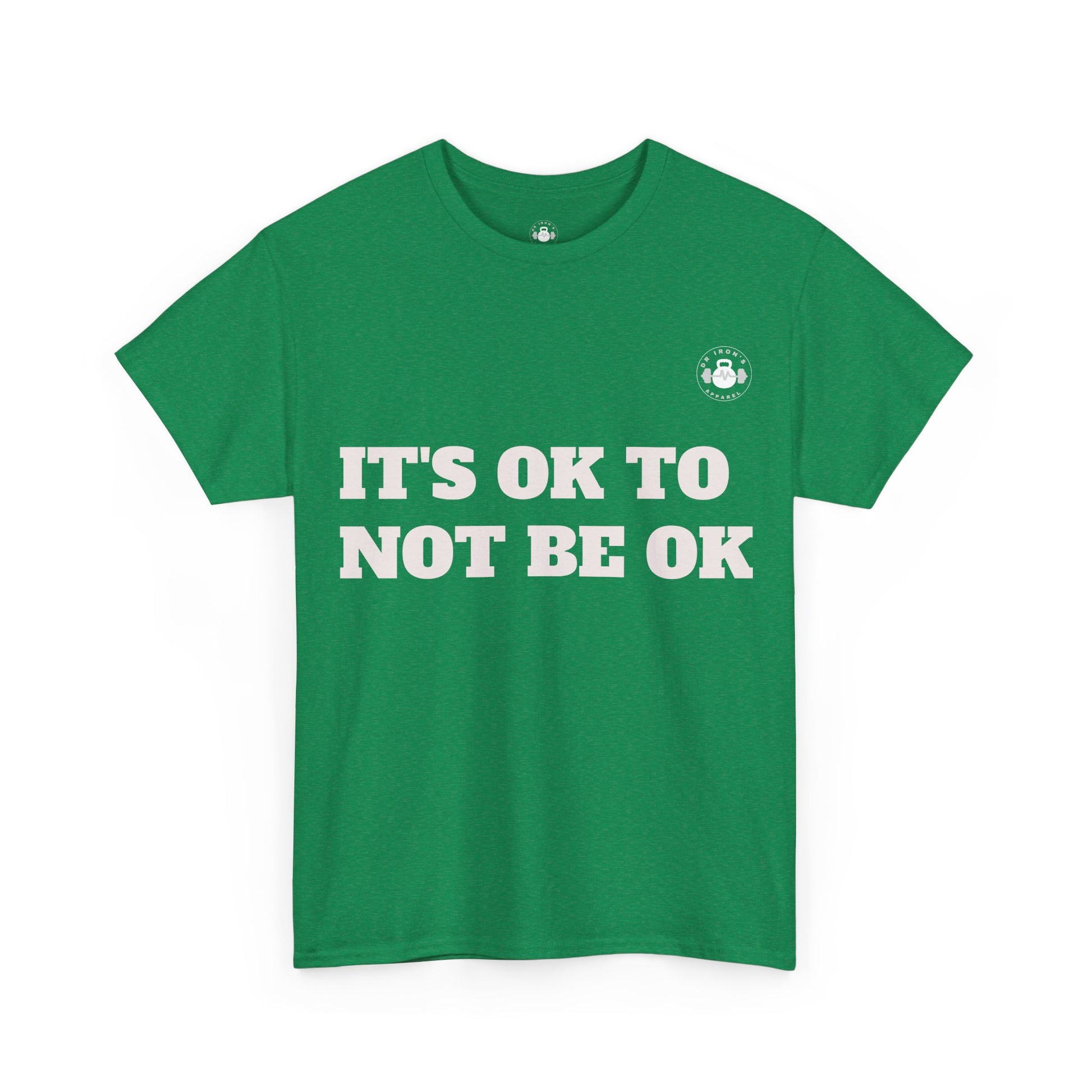 Unisex Heavy Cotton Tee - It's OK to Not Be OK T-Shirt, Mental Health Awareness Shirt, Self-Care Apparel, Gift for Friends, [...]