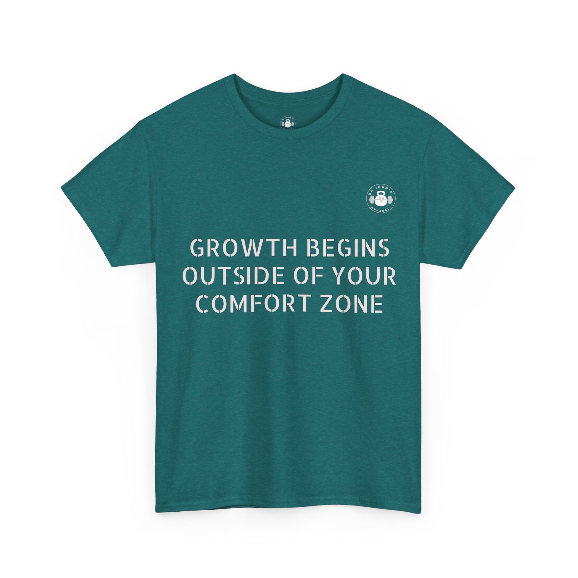 Inspirational Growth Tee, Motivational T-Shirt, Comfort Zone Quote, Unisex Cotton Top, Gift for Dreamers, Positive Vibes apparel