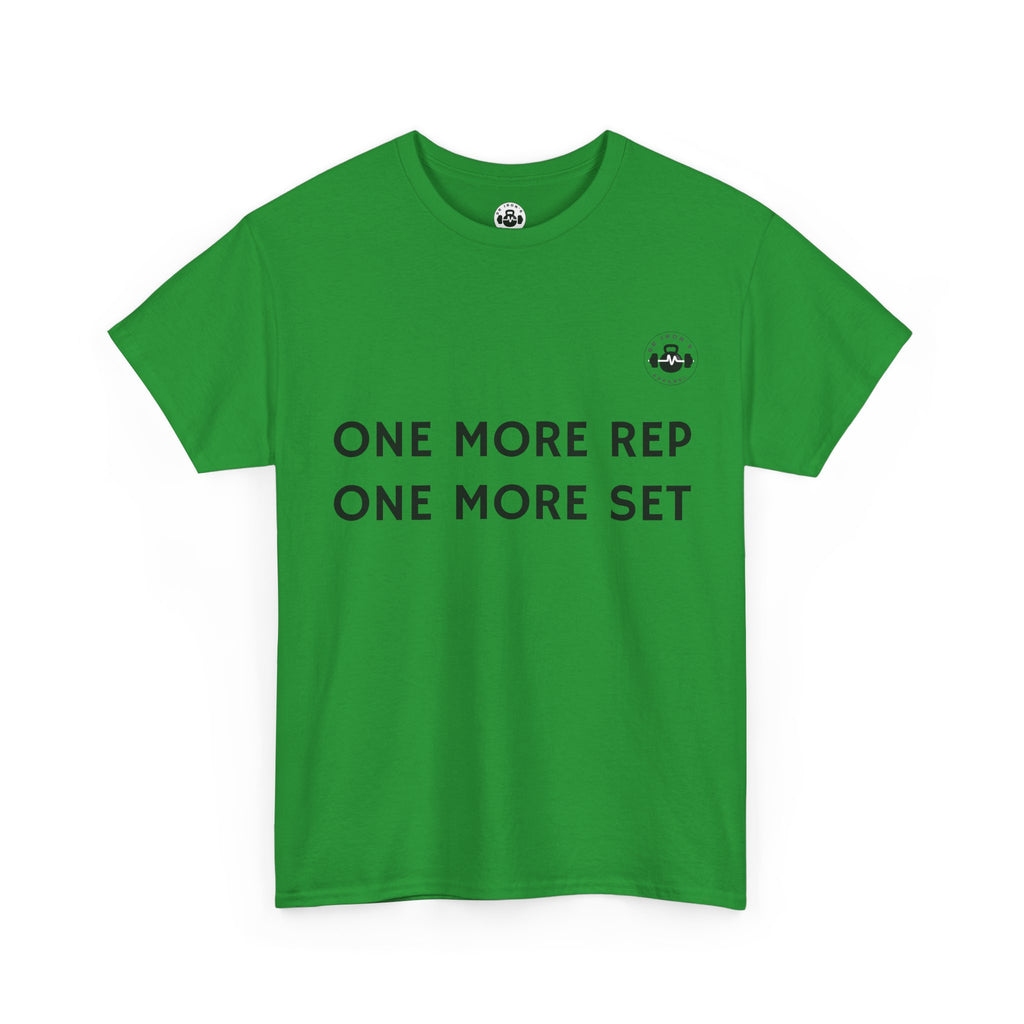 Motivational Workout Tee - One More Rep One More Set, Fitness Shirt, Gym Top, Gift for Gym Lovers, Casual Wear