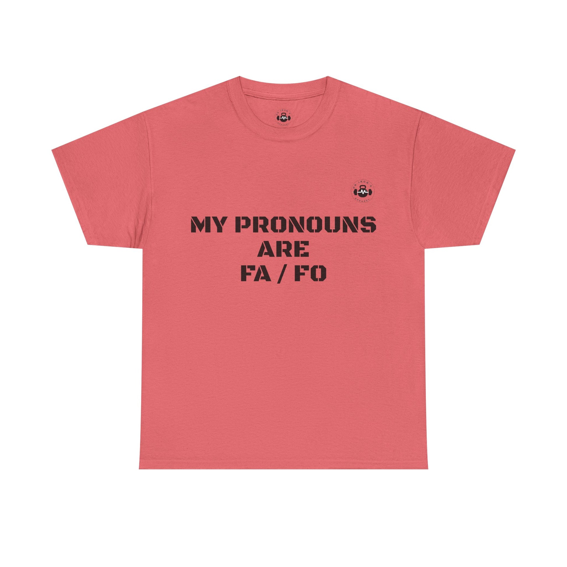Unisex Heavy Cotton Tee - My Pronouns Are FA/FO, Pride Apparel, LGBTQ+ T-Shirt, Gender Expression Tee, Equality Support Shirt, [...]