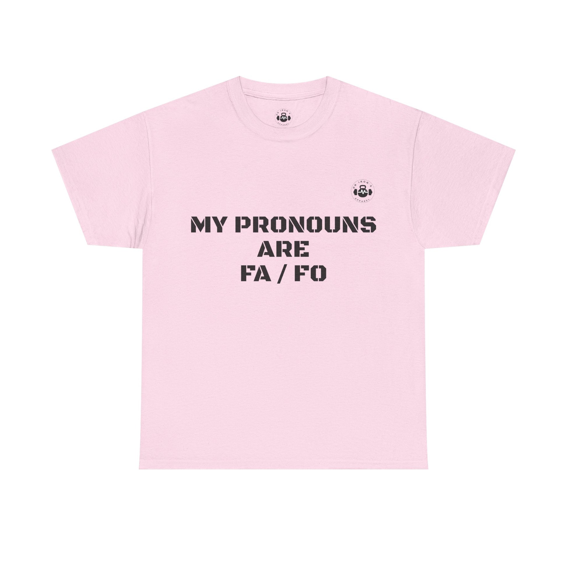Unisex Heavy Cotton Tee - My Pronouns Are FA/FO, Pride Apparel, LGBTQ+ T-Shirt, Gender Expression Tee, Equality Support Shirt, [...]