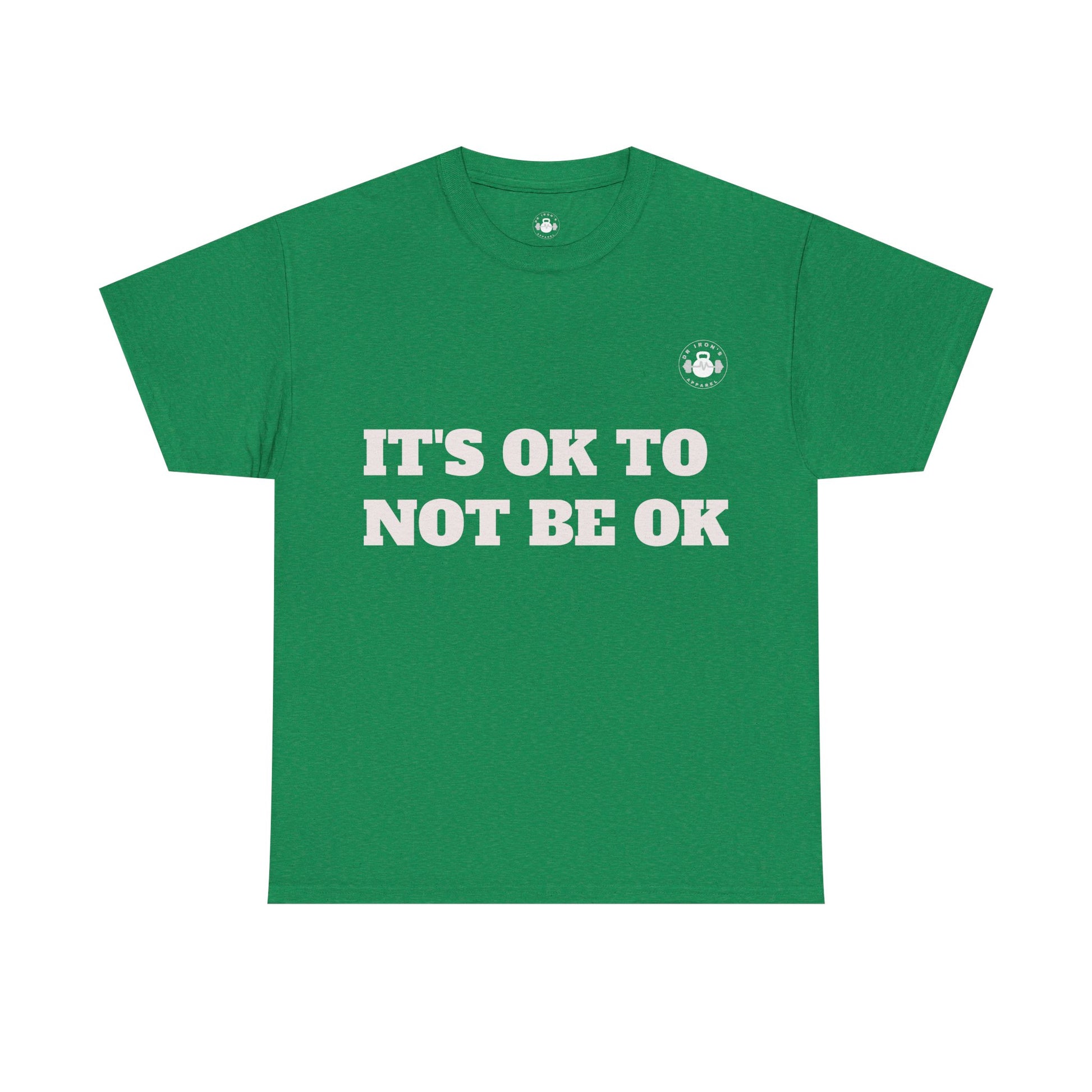 Unisex Heavy Cotton Tee - It's OK to Not Be OK T-Shirt, Mental Health Awareness Shirt, Self-Care Apparel, Gift for Friends, [...]
