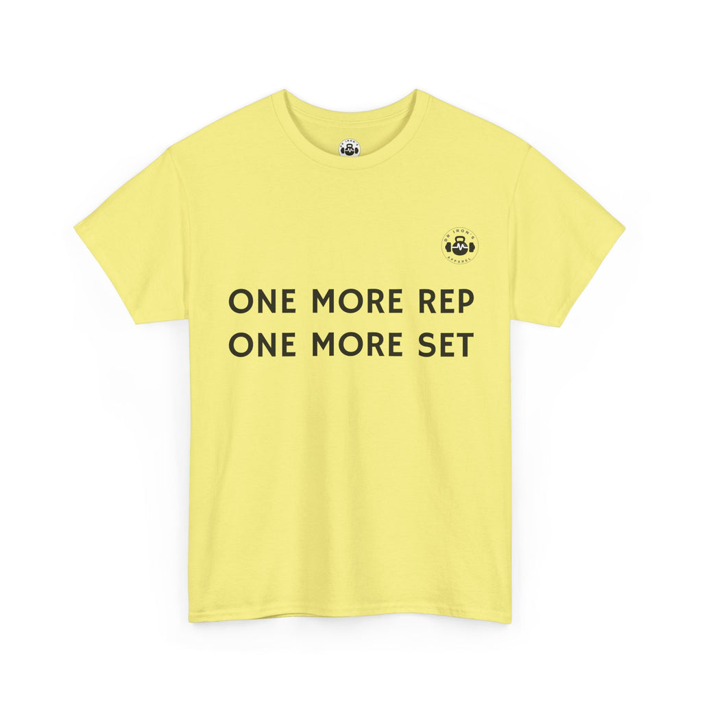Motivational Workout Tee - One More Rep One More Set, Fitness Shirt, Gym Top, Gift for Gym Lovers, Casual Wear