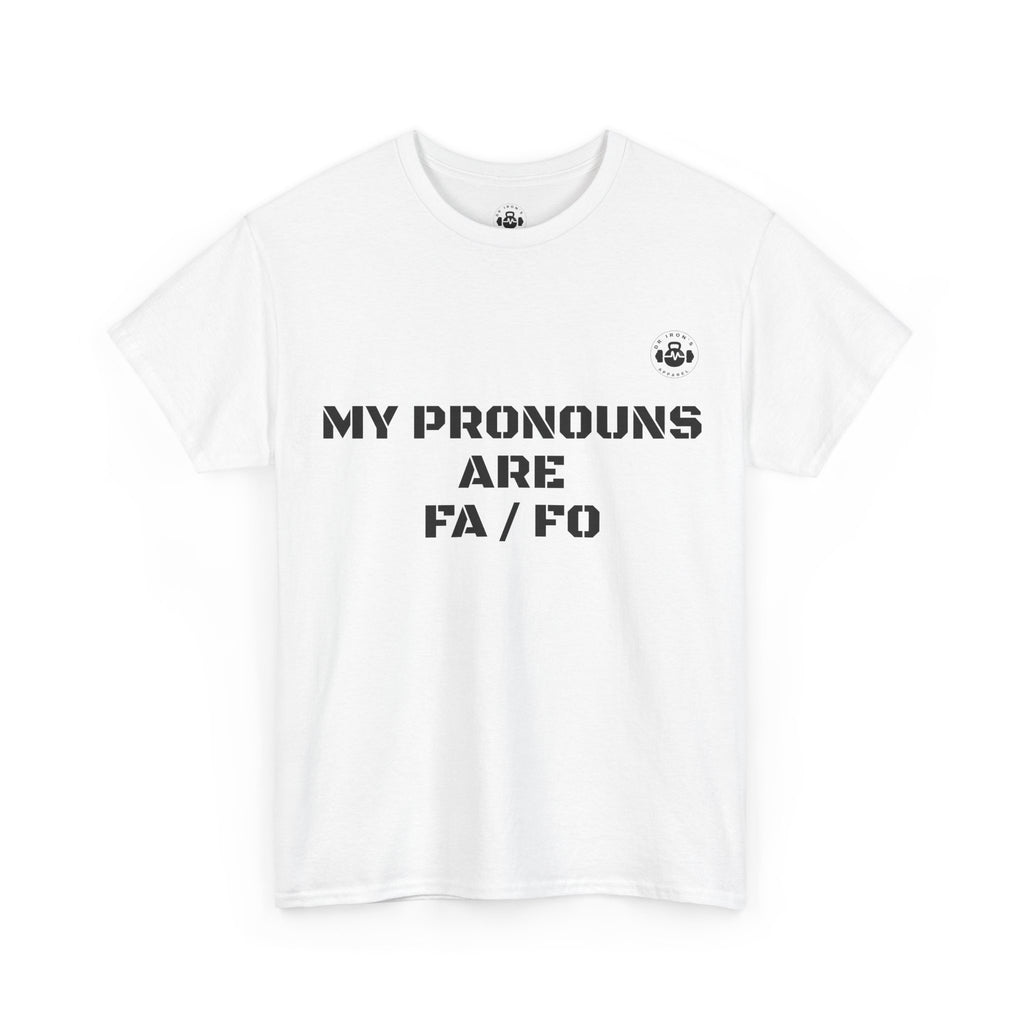 Unisex Heavy Cotton Tee - My Pronouns Are FA/FO, Pride Apparel, LGBTQ+ T-Shirt, Gender Expression Tee, Equality Support Shirt, [...]