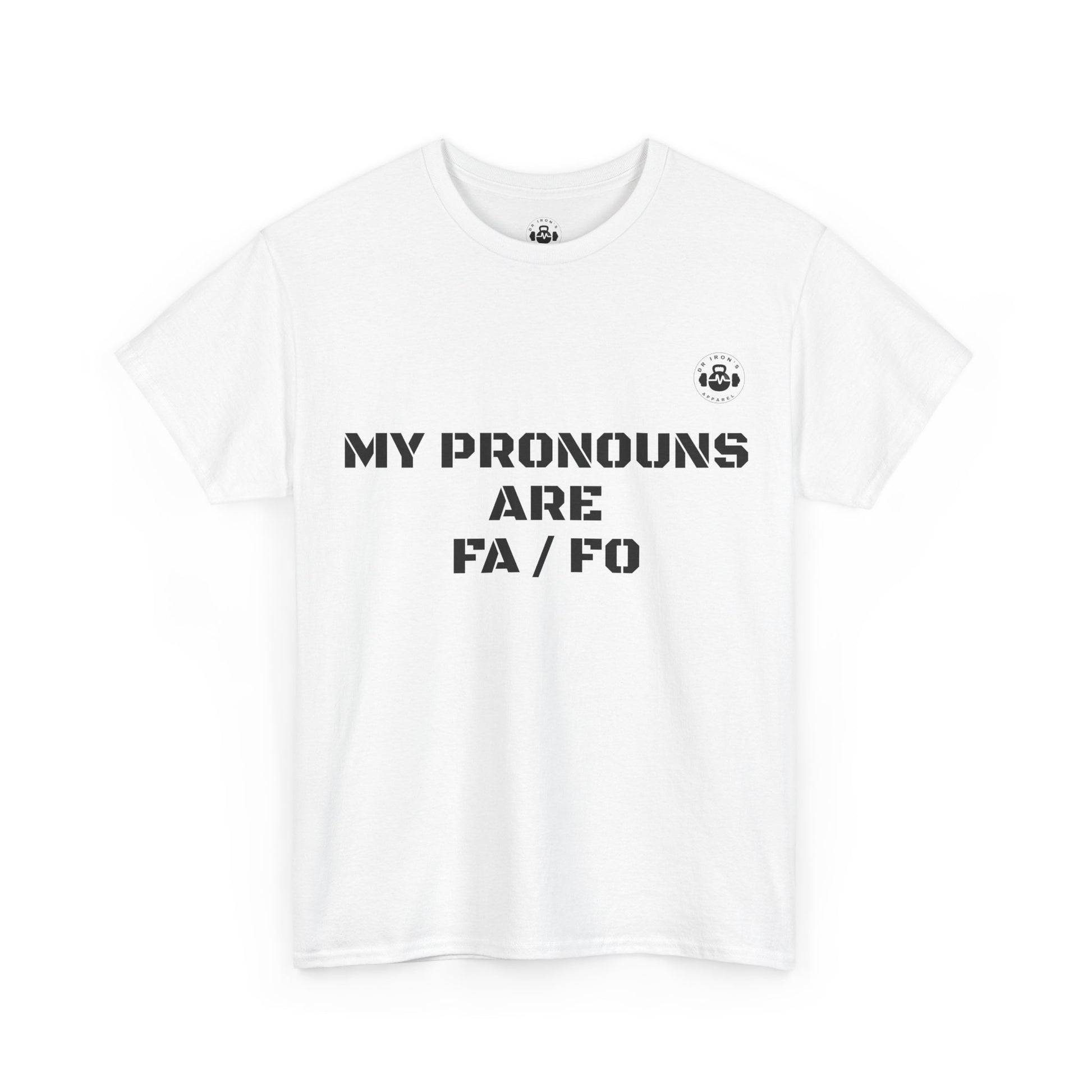 Unisex Heavy Cotton Tee - My Pronouns Are FA/FO, Pride Apparel, LGBTQ+ T-Shirt, Gender Expression Tee, Equality Support Shirt, [...]