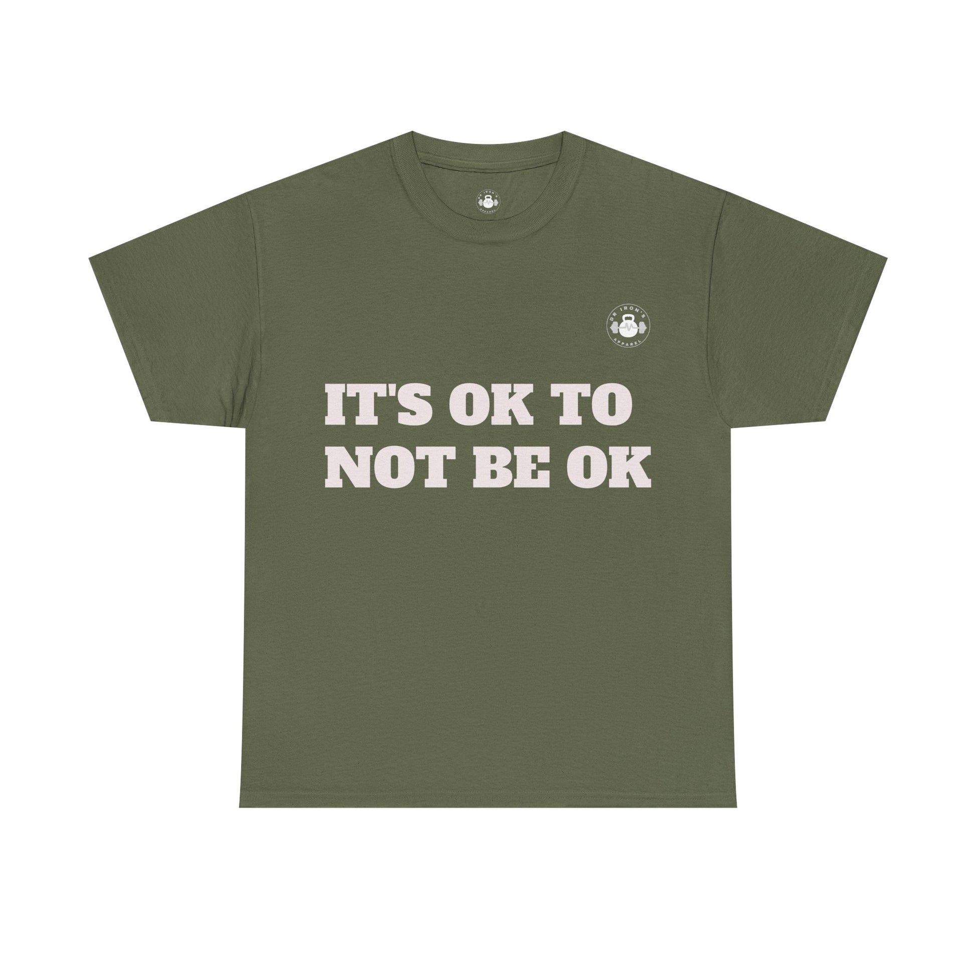 Unisex Heavy Cotton Tee - It's OK to Not Be OK T-Shirt, Mental Health Awareness Shirt, Self-Care Apparel, Gift for Friends, [...]