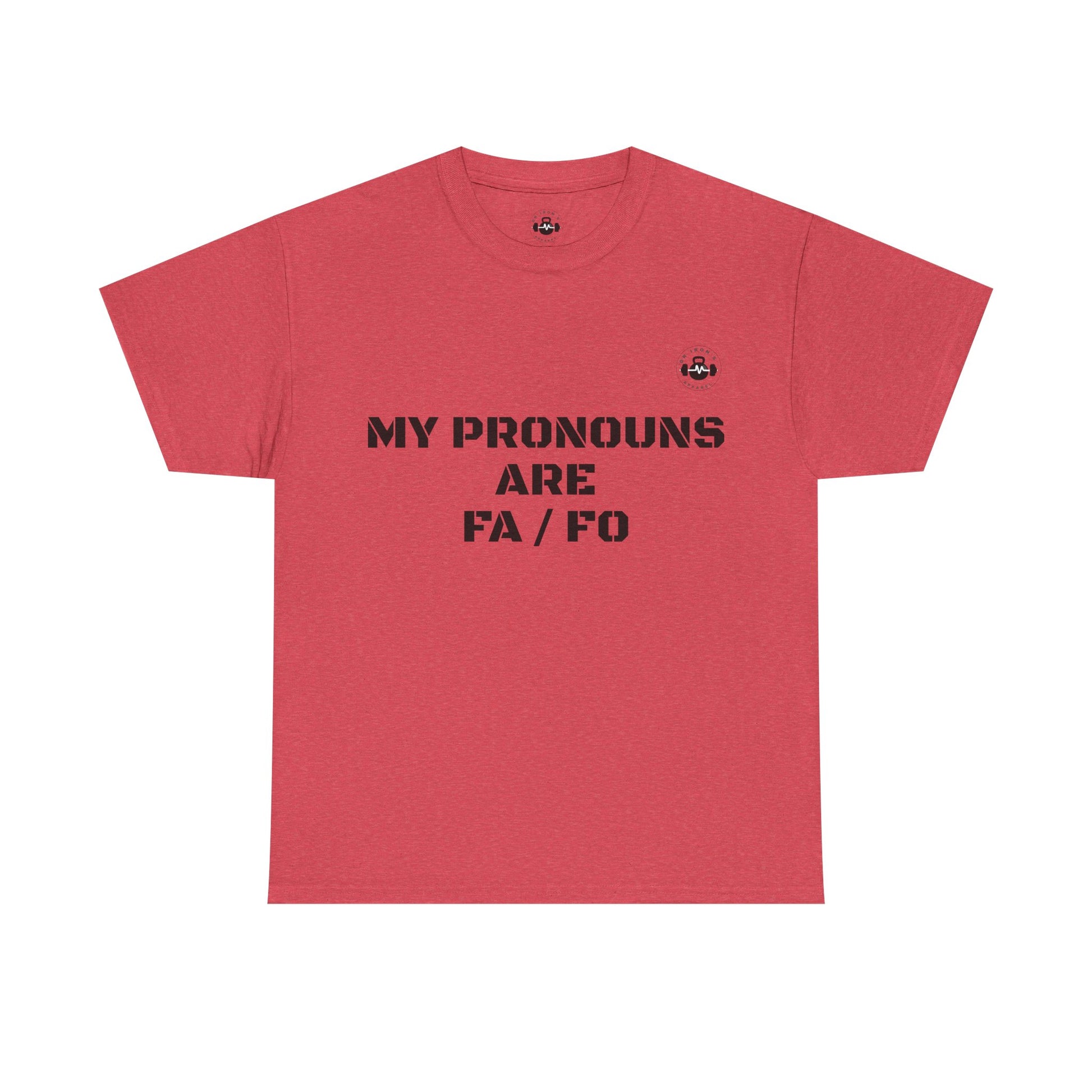 Unisex Heavy Cotton Tee - My Pronouns Are FA/FO, Pride Apparel, LGBTQ+ T-Shirt, Gender Expression Tee, Equality Support Shirt, [...]