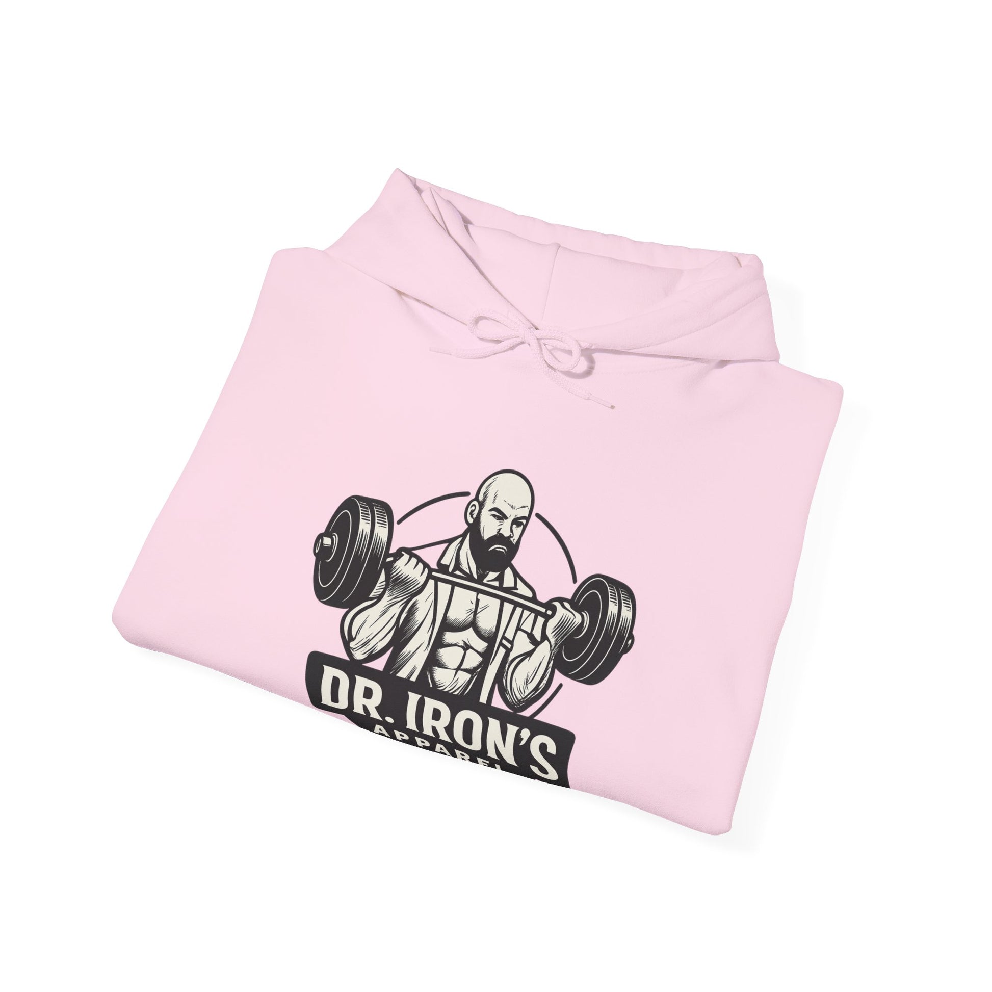 Dr. Iron's Motivational Fitness Hoodie, Gym Apparel, Unisex Sweatshirt, Workout Gift, Inspirational Clothing, Fitness Goals