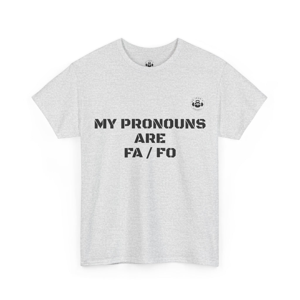 Unisex Heavy Cotton Tee - My Pronouns Are FA/FO, Pride Apparel, LGBTQ+ T-Shirt, Gender Expression Tee, Equality Support Shirt, [...]
