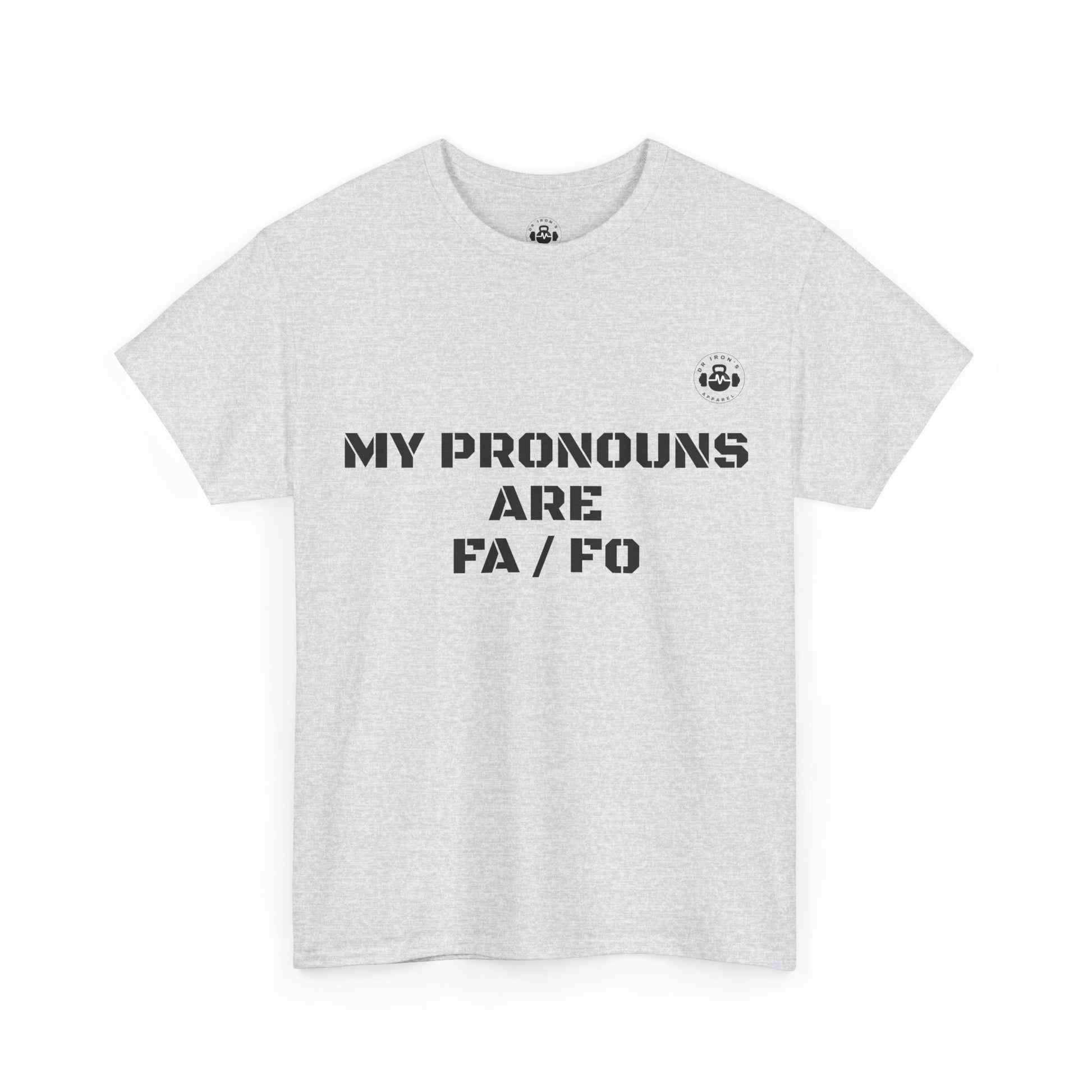 Unisex Heavy Cotton Tee - My Pronouns Are FA/FO, Pride Apparel, LGBTQ+ T-Shirt, Gender Expression Tee, Equality Support Shirt, [...]