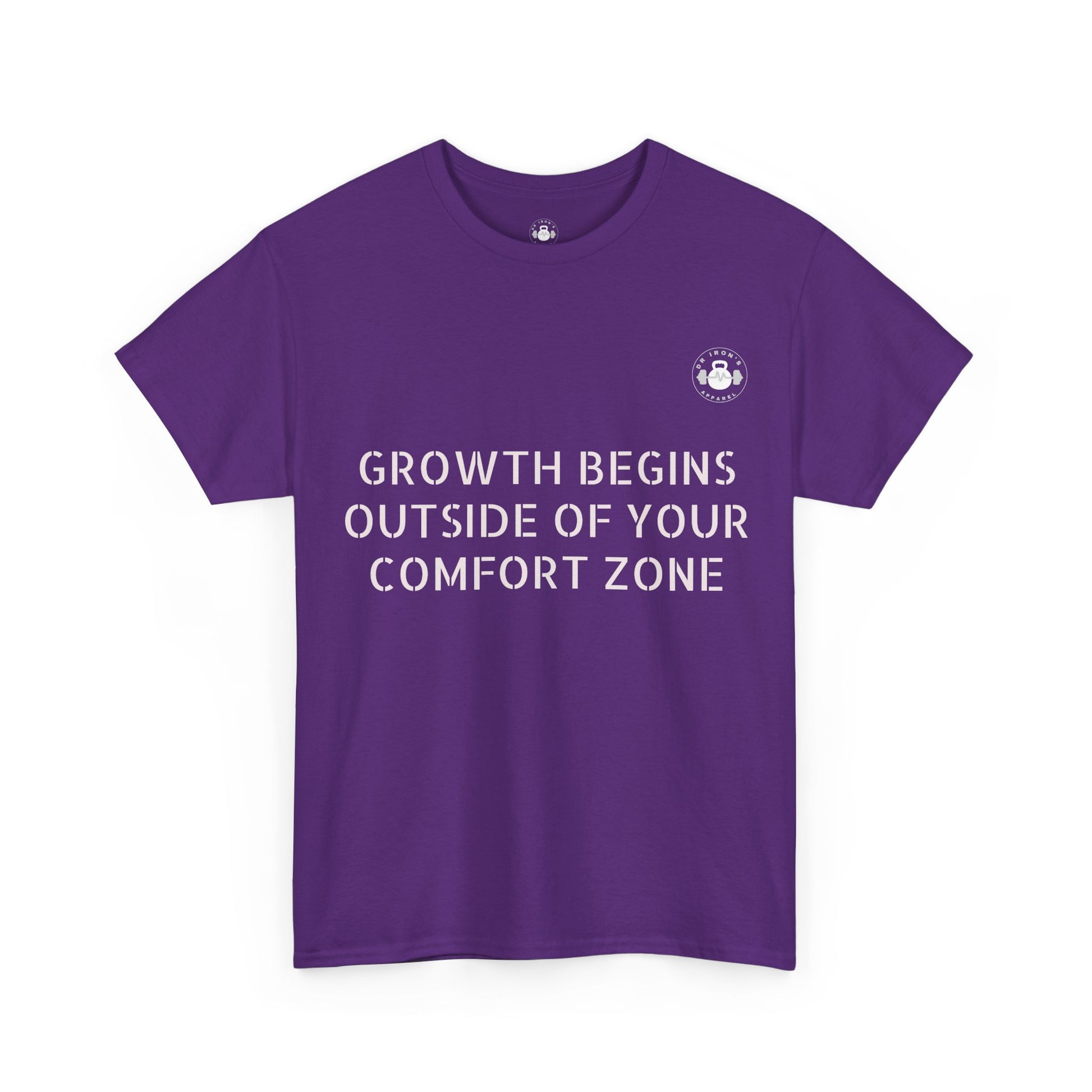 Inspirational Growth Tee, Motivational T-Shirt, Comfort Zone Quote, Unisex Cotton Top, Gift for Dreamers, Positive Vibes apparel