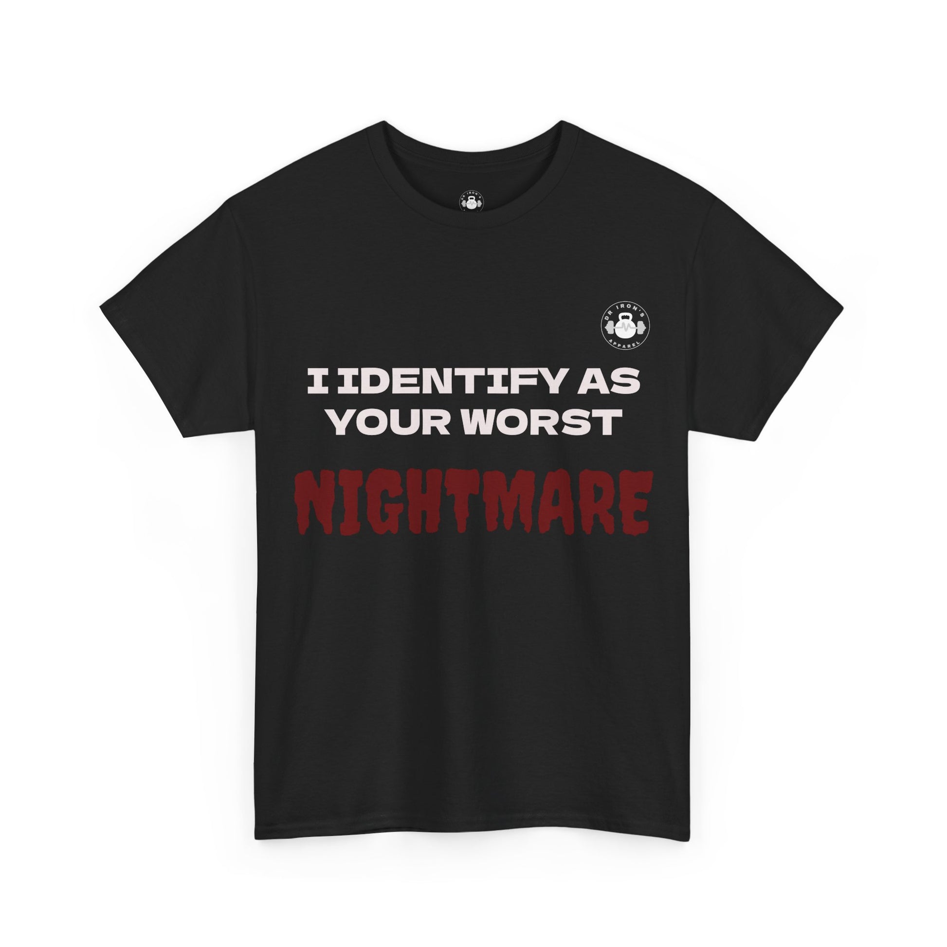 Unisex Heavy Cotton Tee with 'I Identify As Your Worst Nightmare' Print - Casual Tee, Funny Shirt, Halloween Costume, Gift for [...]