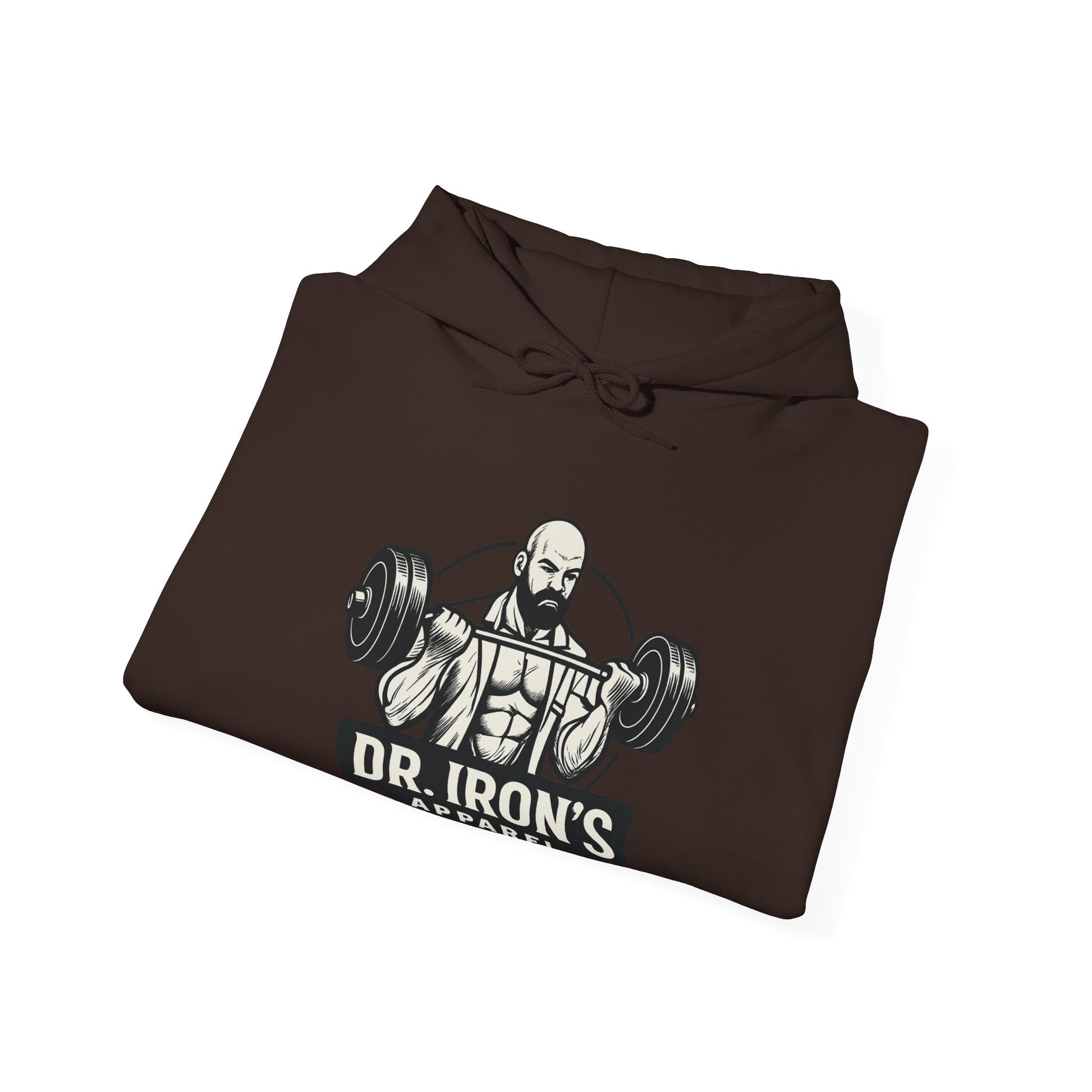 Copy of Dr. Iron's Motivational Fitness Hoodie, Gym Apparel, Unisex Sweatshirt, Workout Gift, Inspirational Clothing, Fitness Goals