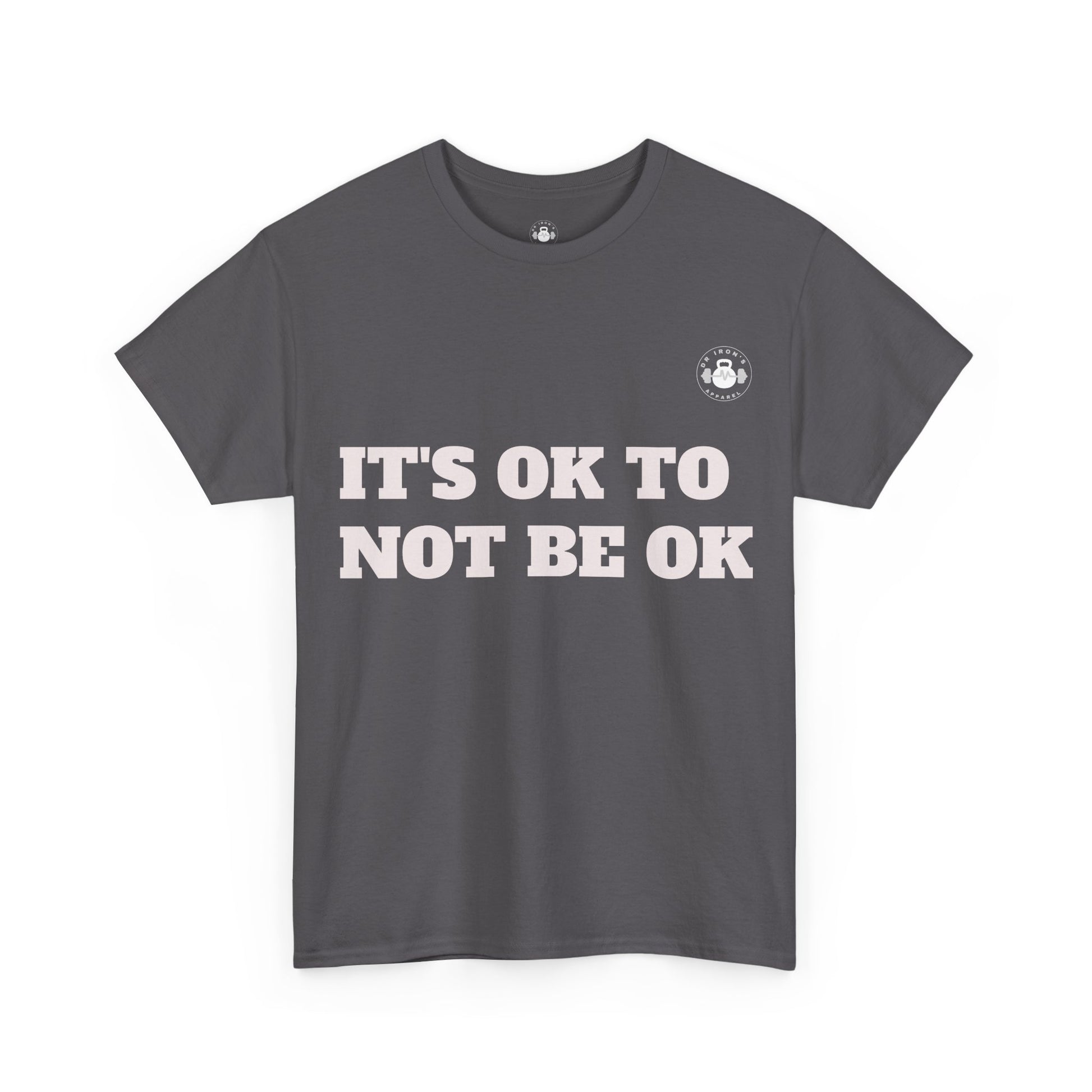 Unisex Heavy Cotton Tee - It's OK to Not Be OK T-Shirt, Mental Health Awareness Shirt, Self-Care Apparel, Gift for Friends, [...]