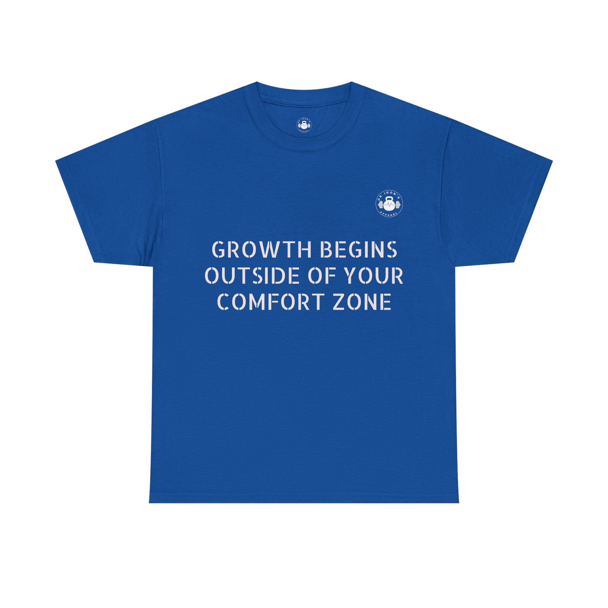Inspirational Growth Tee, Motivational T-Shirt, Comfort Zone Quote, Unisex Cotton Top, Gift for Dreamers, Positive Vibes apparel