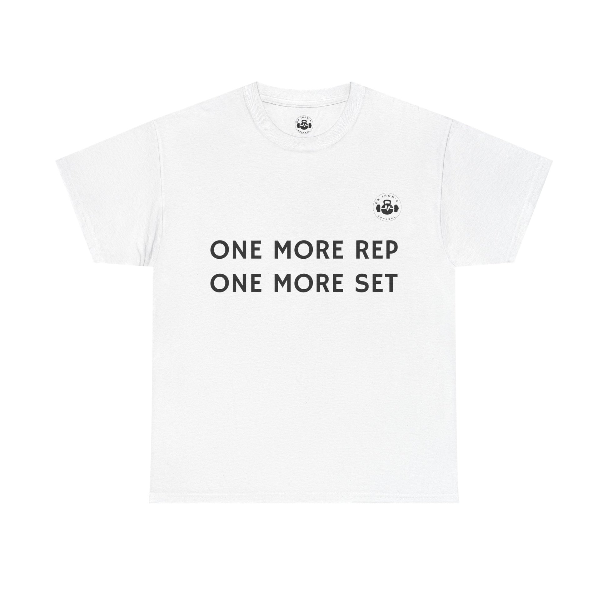 Motivational Workout Tee - One More Rep One More Set, Fitness Shirt, Gym Top, Gift for Gym Lovers, Casual Wear