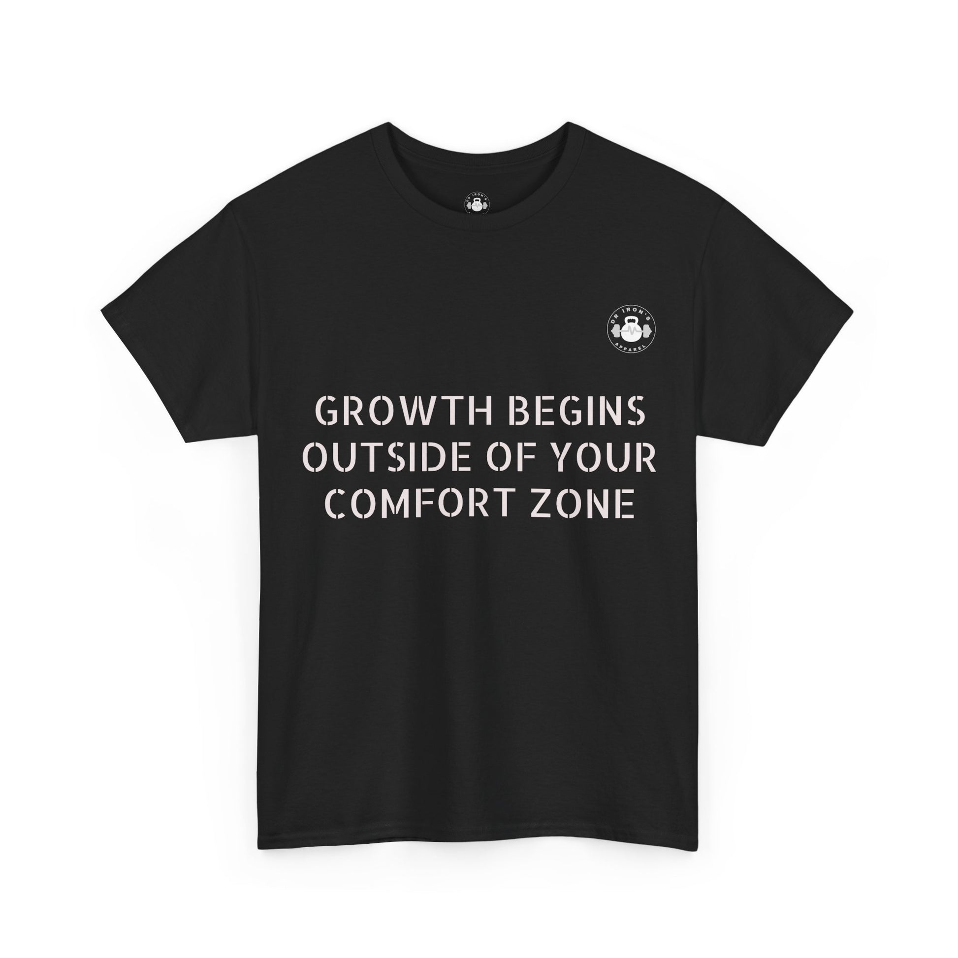 Inspirational Growth Tee, Motivational T-Shirt, Comfort Zone Quote, Unisex Cotton Top, Gift for Dreamers, Positive Vibes apparel