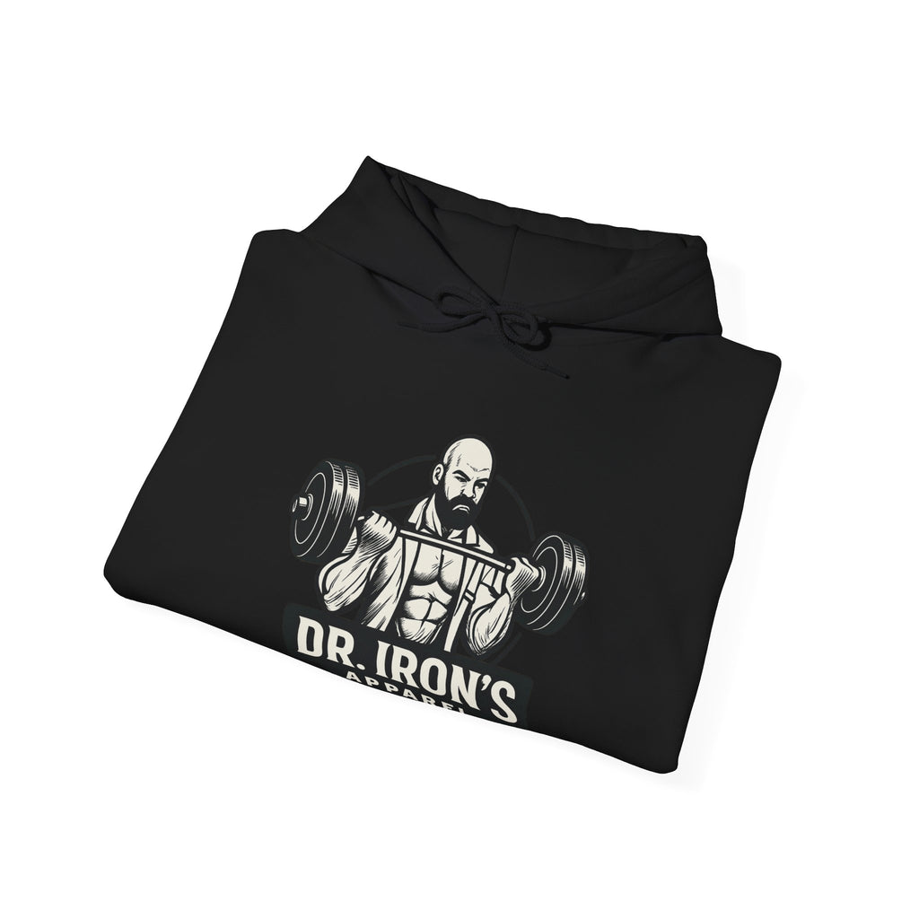 Copy of Dr. Iron's Motivational Fitness Hoodie, Gym Apparel, Unisex Sweatshirt, Workout Gift, Inspirational Clothing, Fitness Goals