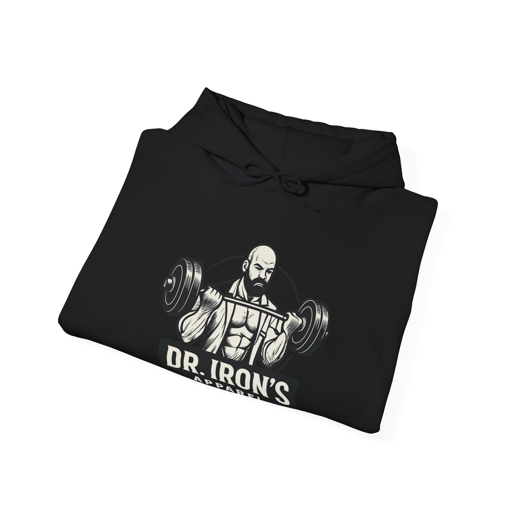 Copy of Dr. Iron's Motivational Fitness Hoodie, Gym Apparel, Unisex Sweatshirt, Workout Gift, Inspirational Clothing, Fitness Goals