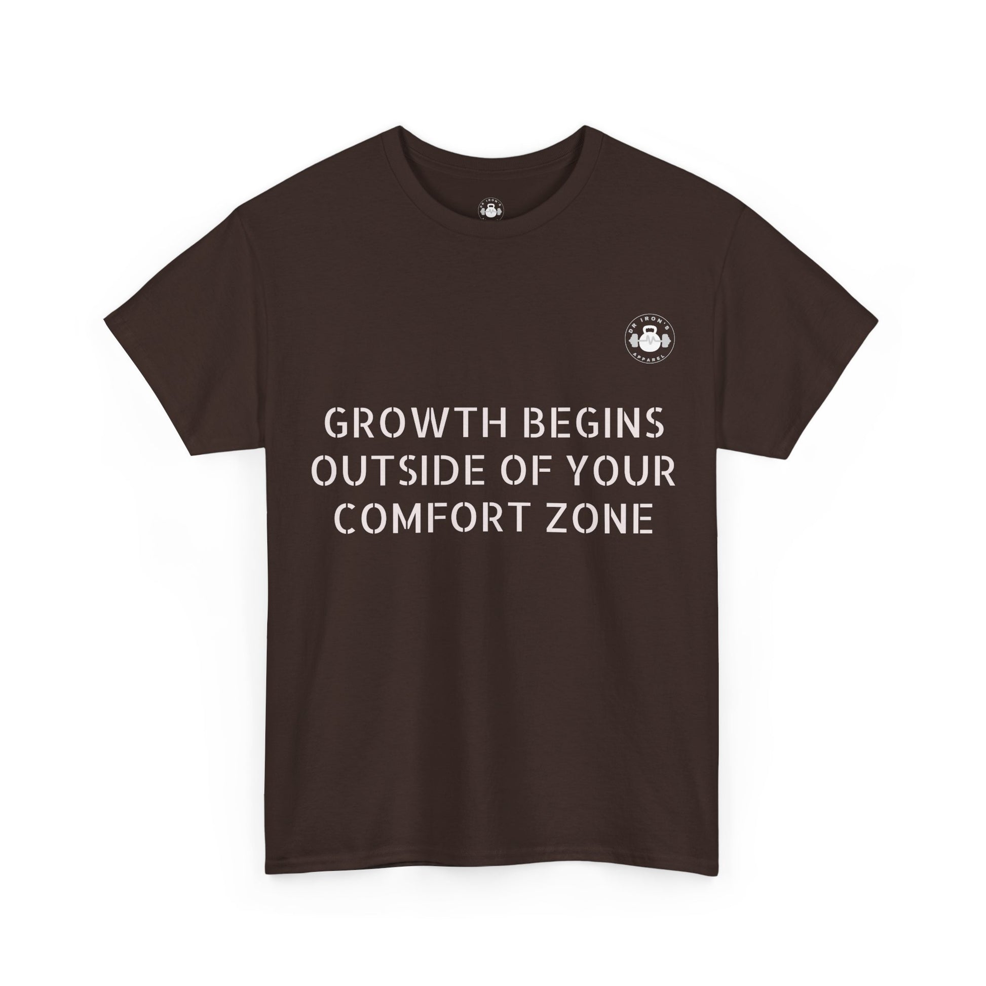 Inspirational Growth Tee, Motivational T-Shirt, Comfort Zone Quote, Unisex Cotton Top, Gift for Dreamers, Positive Vibes apparel