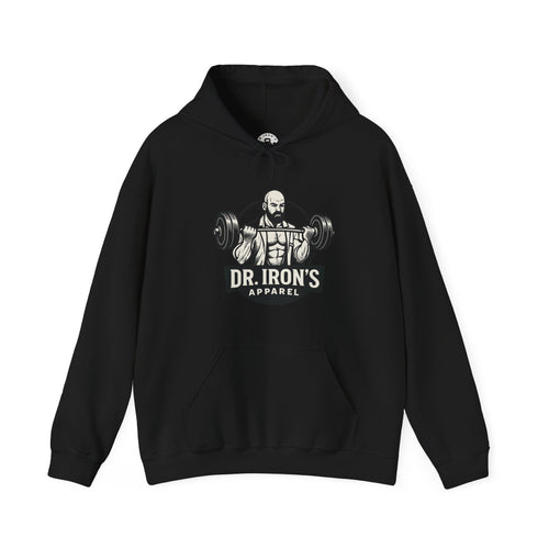Copy of Dr. Iron's Motivational Fitness Hoodie, Gym Apparel, Unisex Sweatshirt, Workout Gift, Inspirational Clothing, Fitness Goals