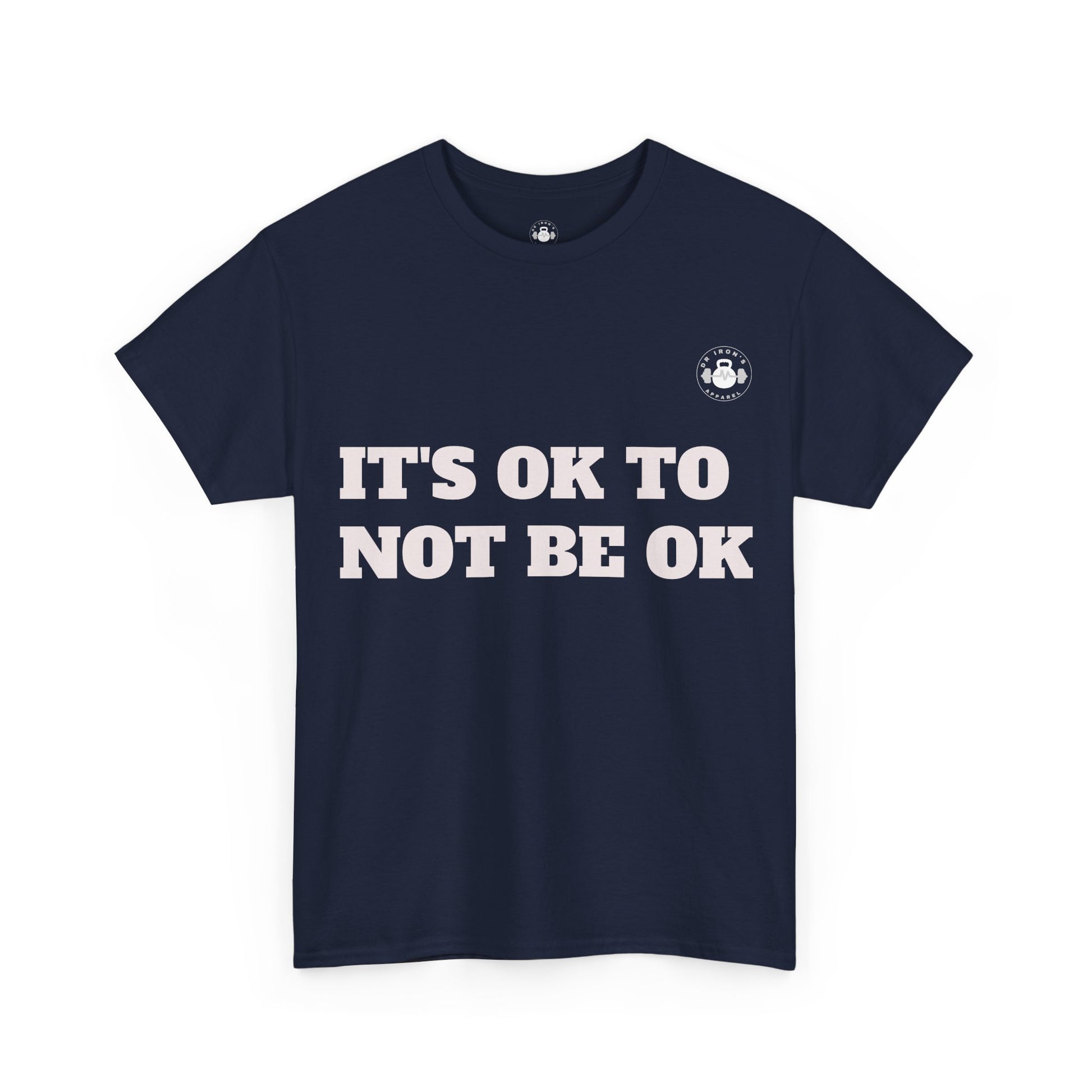 Unisex Heavy Cotton Tee - It's OK to Not Be OK T-Shirt, Mental Health Awareness Shirt, Self-Care Apparel, Gift for Friends, [...]