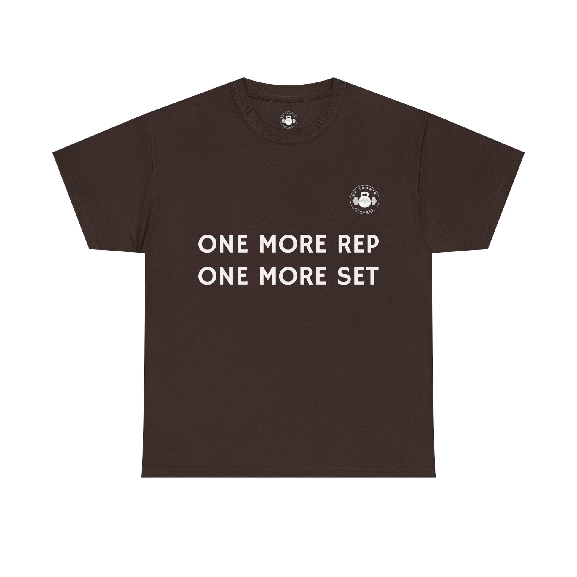 Gym Motivation Tee: One More Rep One More Set, Fitness Apparel, Workout Shirt, Unisex Cotton Tee, Gift for Gym Lovers