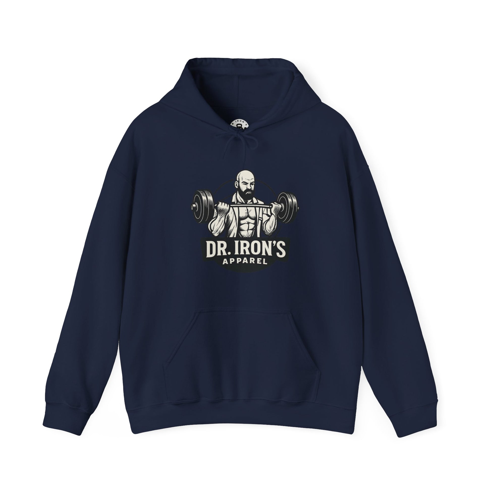 Copy of Dr. Iron's Motivational Fitness Hoodie, Gym Apparel, Unisex Sweatshirt, Workout Gift, Inspirational Clothing, Fitness Goals